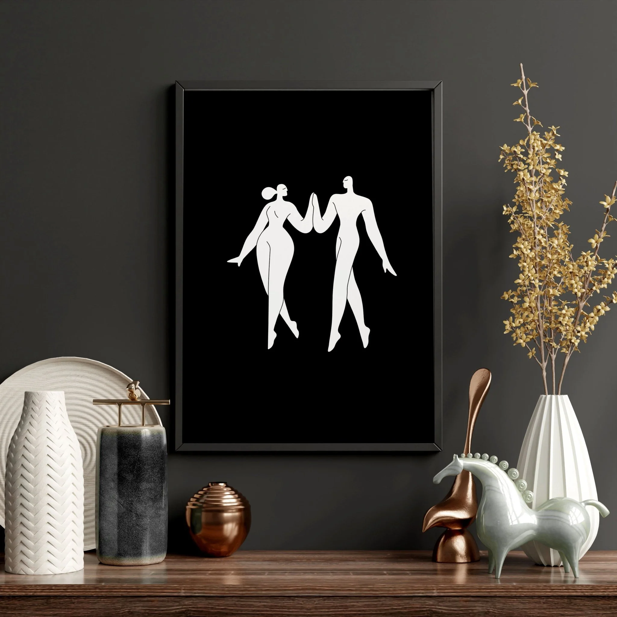Large Paintings For Living Room | Set of 3 Boho Women Wall art Prints - Image 12