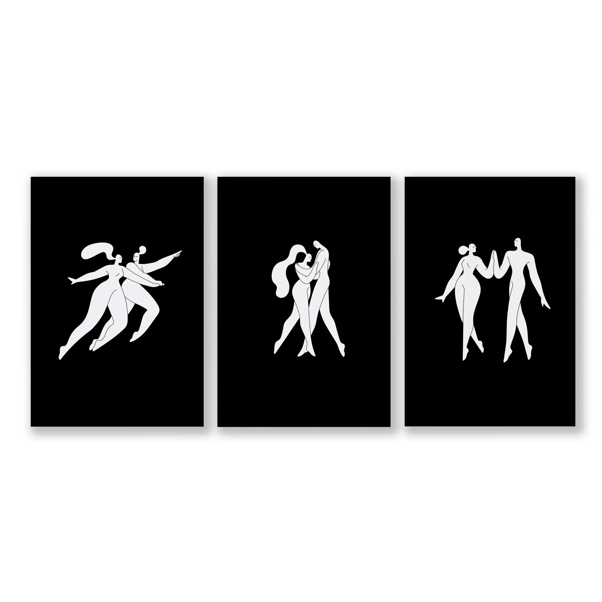 Large Paintings For Living Room | Set of 3 Boho Women Wall art Prints - Image 16