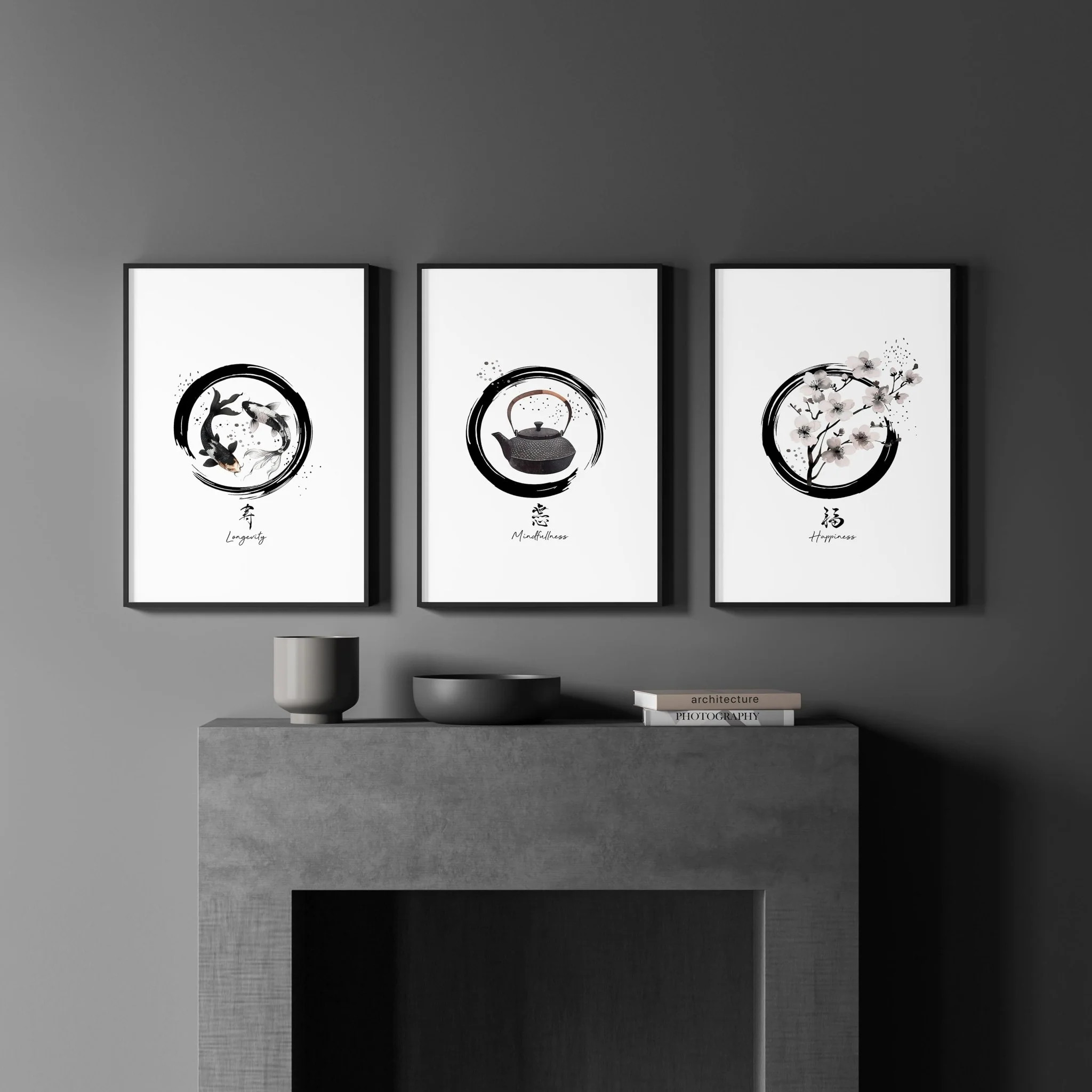 Large Paintings For Living Room Wall | Set of 3 wall art prints - Image 5