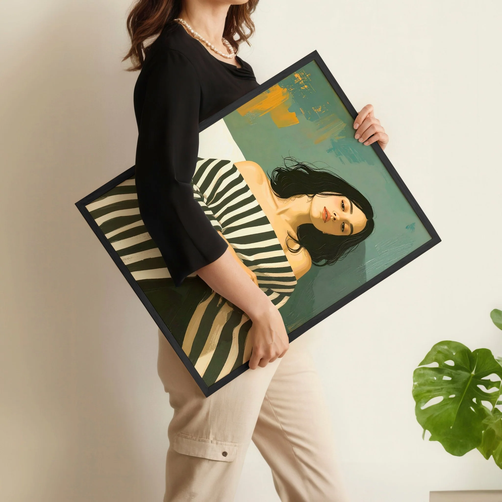 Large Picture Frames For Walls | Set of 3 Boho Women Wall art Prints - Image 9