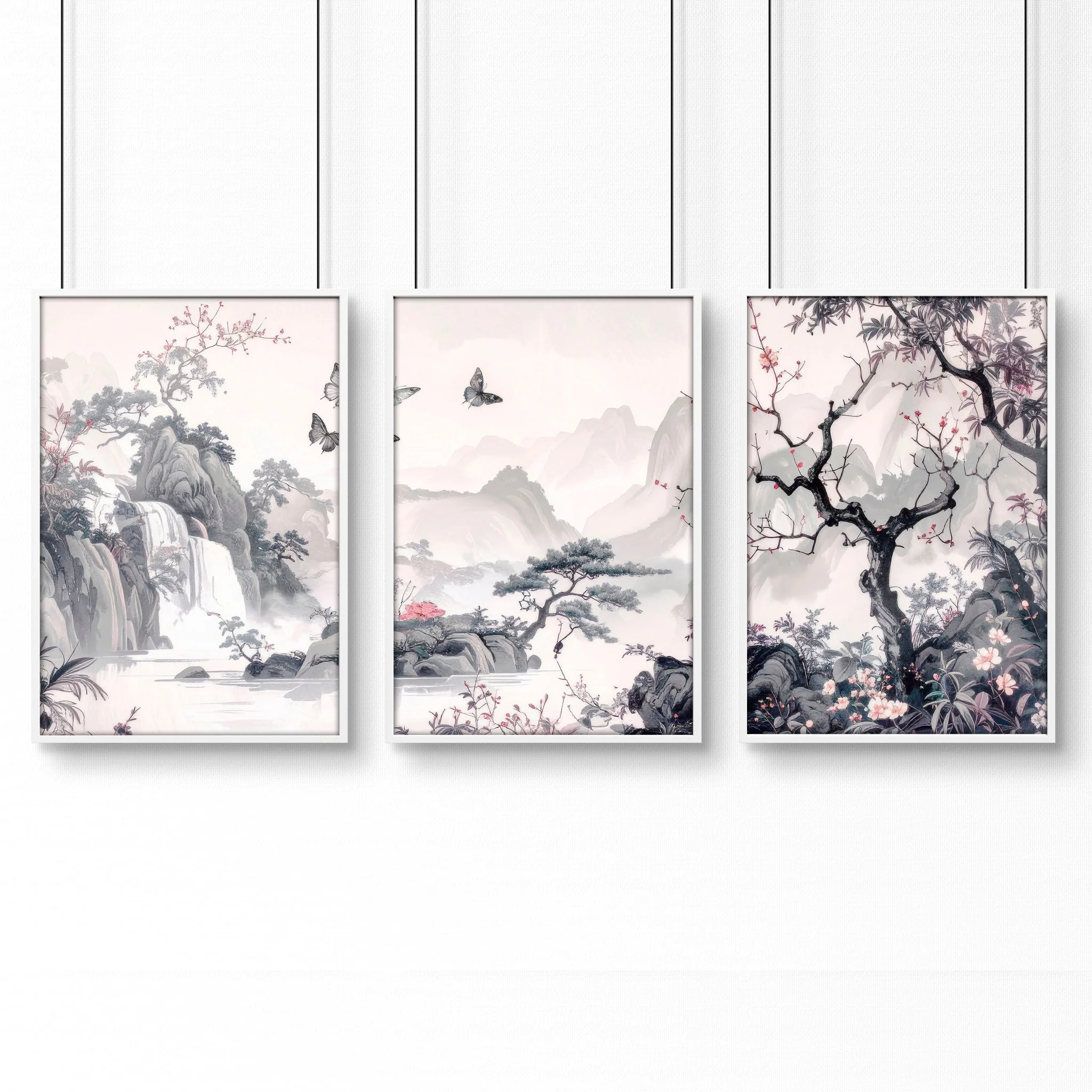 Large Picture Prints | Set of 3 Chinoiserie Wall art Prints - Image 12
