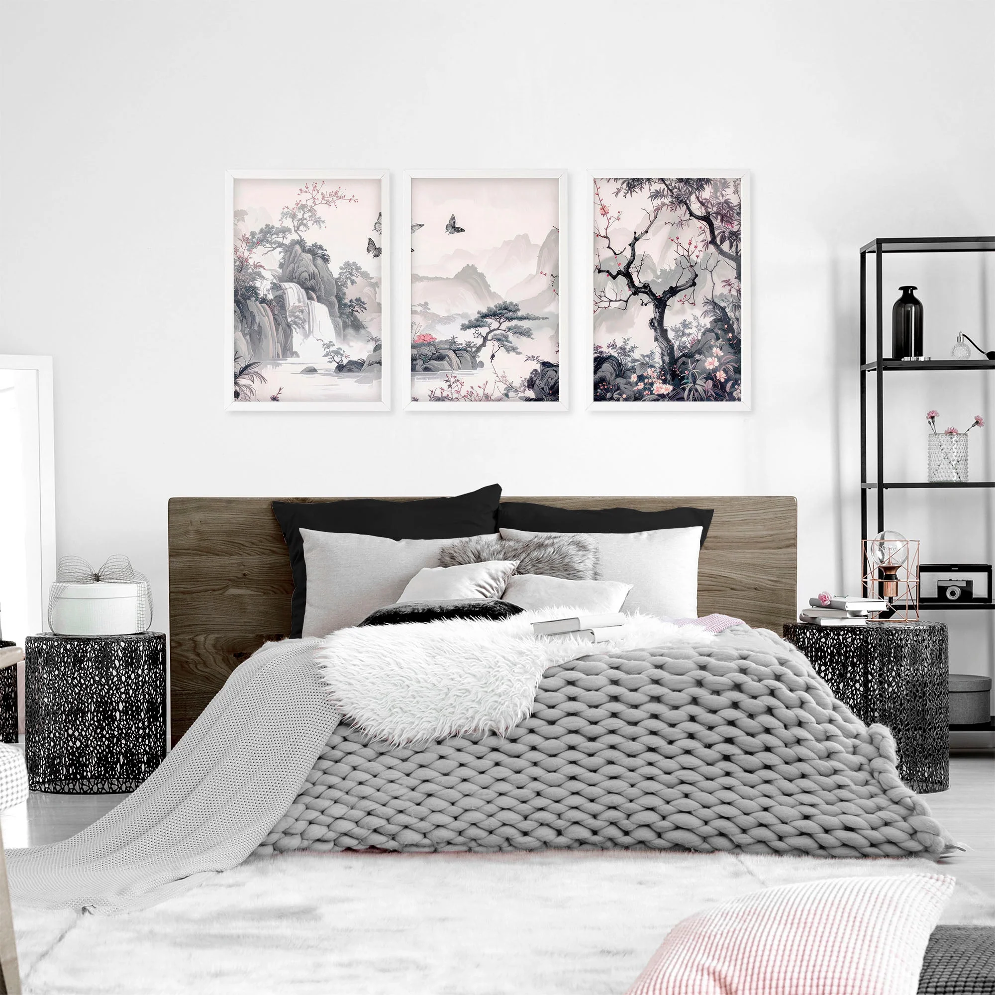 Large Picture Prints | Set of 3 Chinoiserie Wall art Prints - Image 4