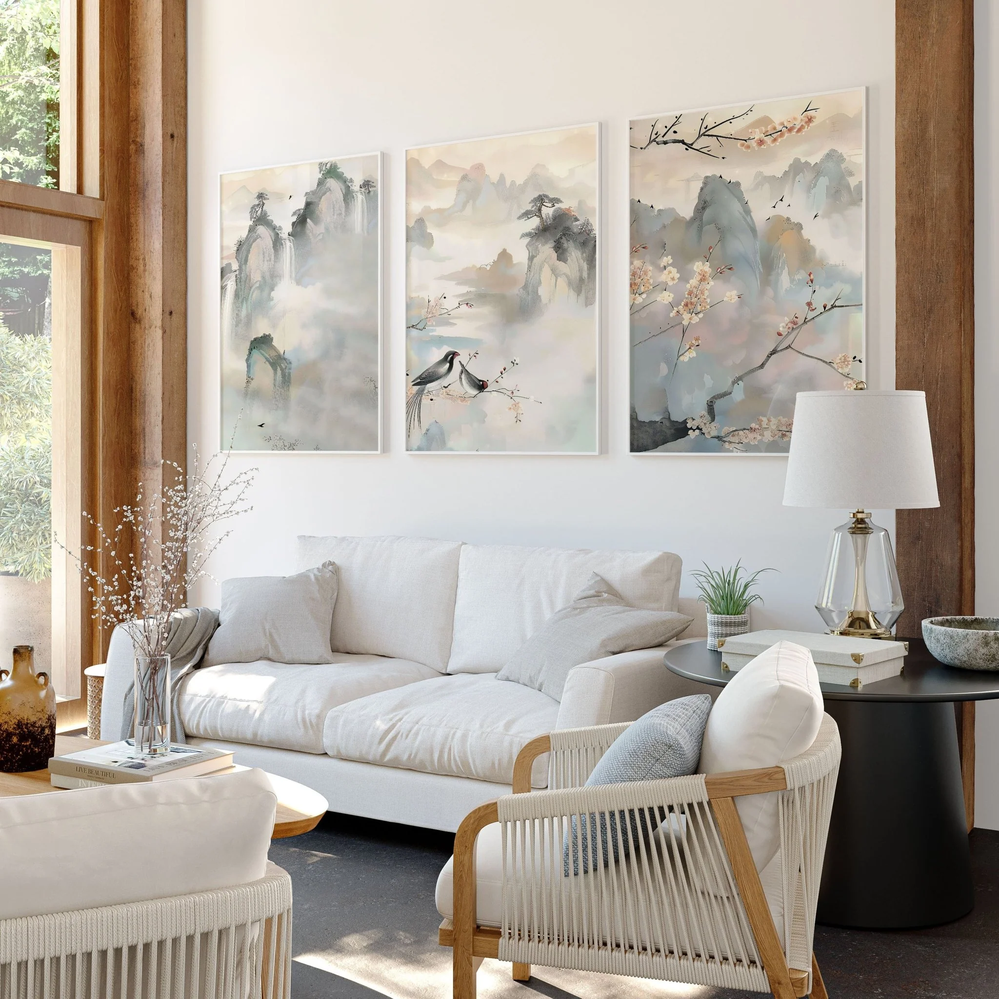 Large Pictures For Living Room | Set of 3 wall art prints - Image 4