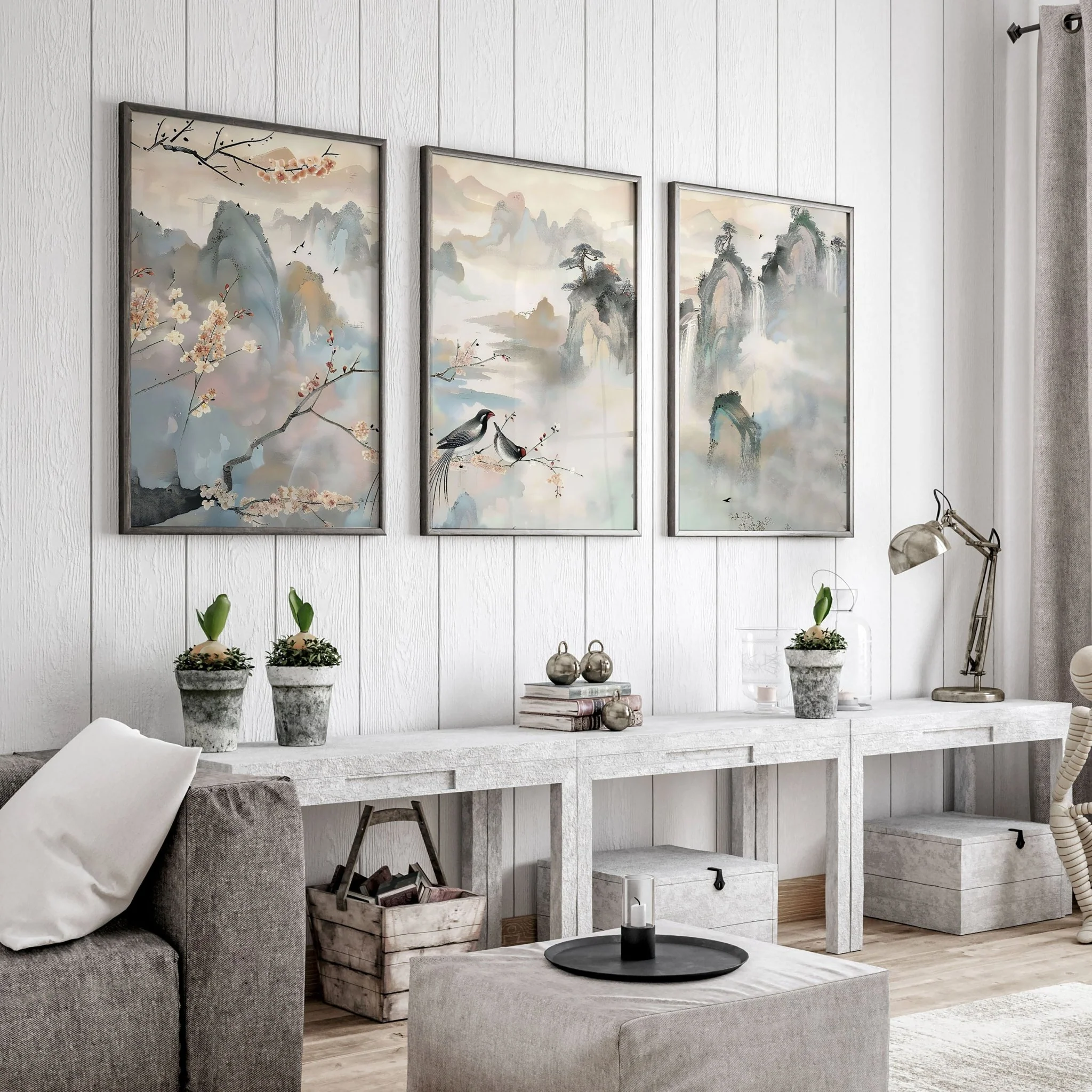 Large Pictures For Living Room | Set of 3 wall art prints - Image 5