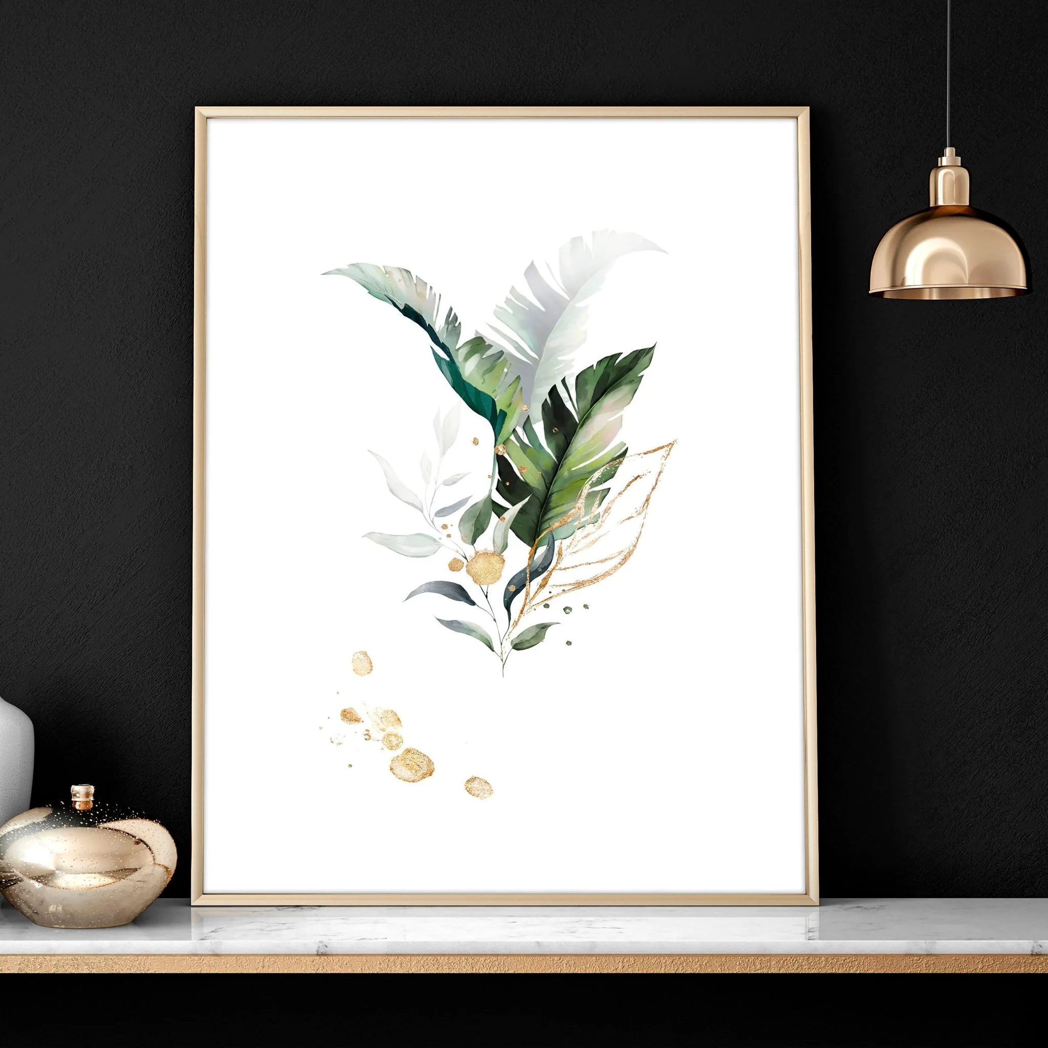 Large pictures for the living room | set of 3 framed wall art - Image 3