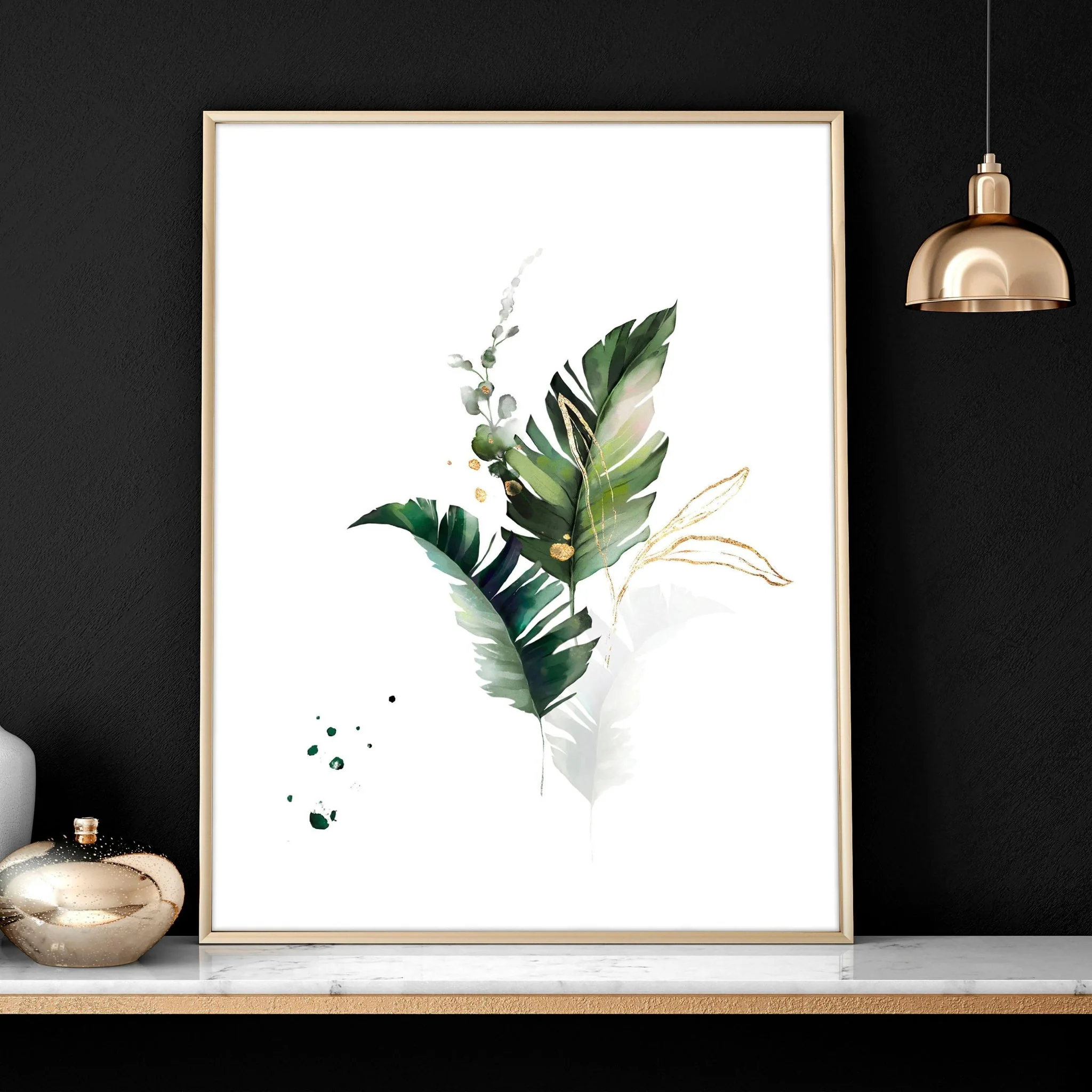 Large pictures for the living room | set of 3 framed wall art - Image 5