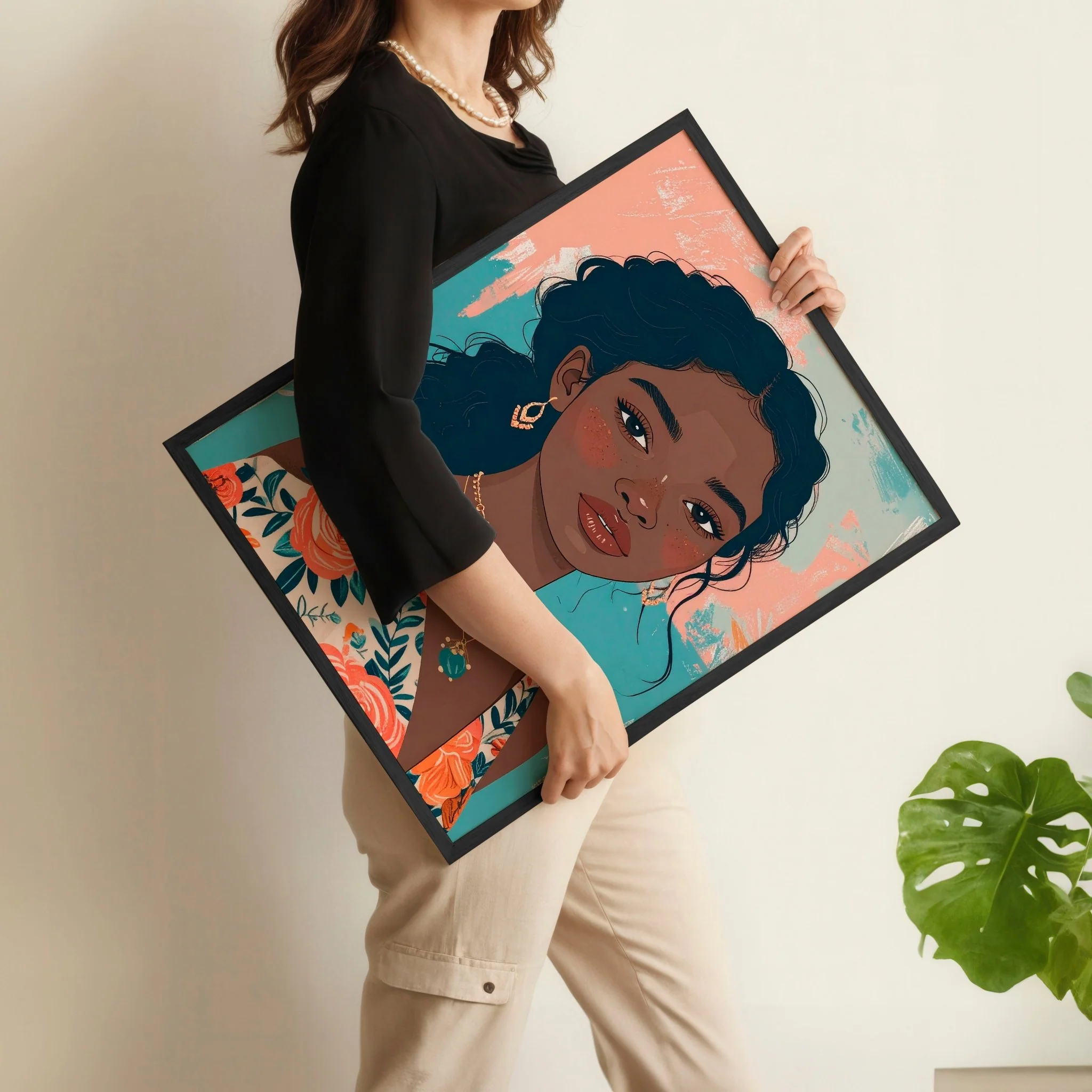 Large Pictures For Walls | Set of 3 Boho Women Wall art Prints - Image 7