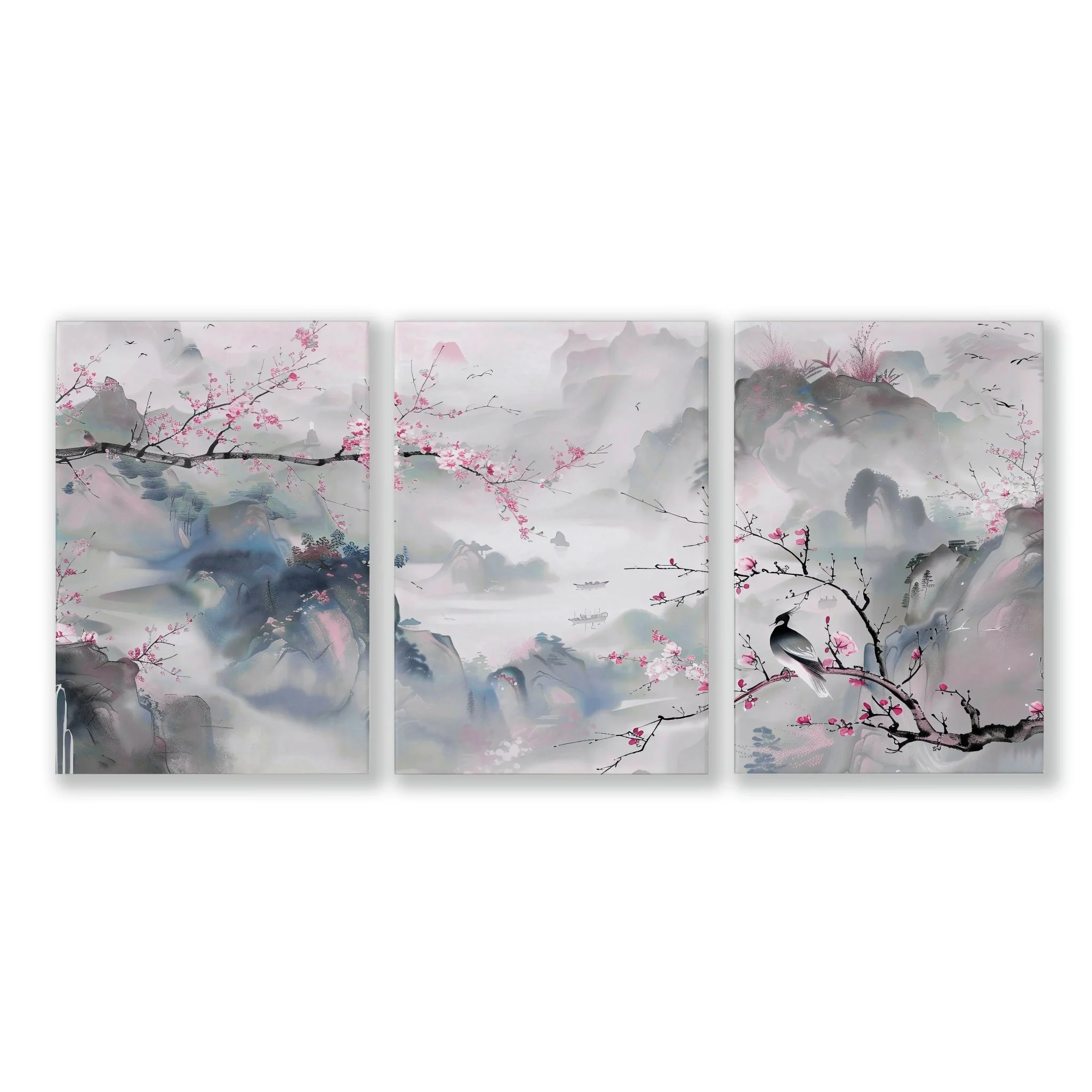 Large Print For Wall | Set of 3 Chinoiserie Wall art Prints - Image 12