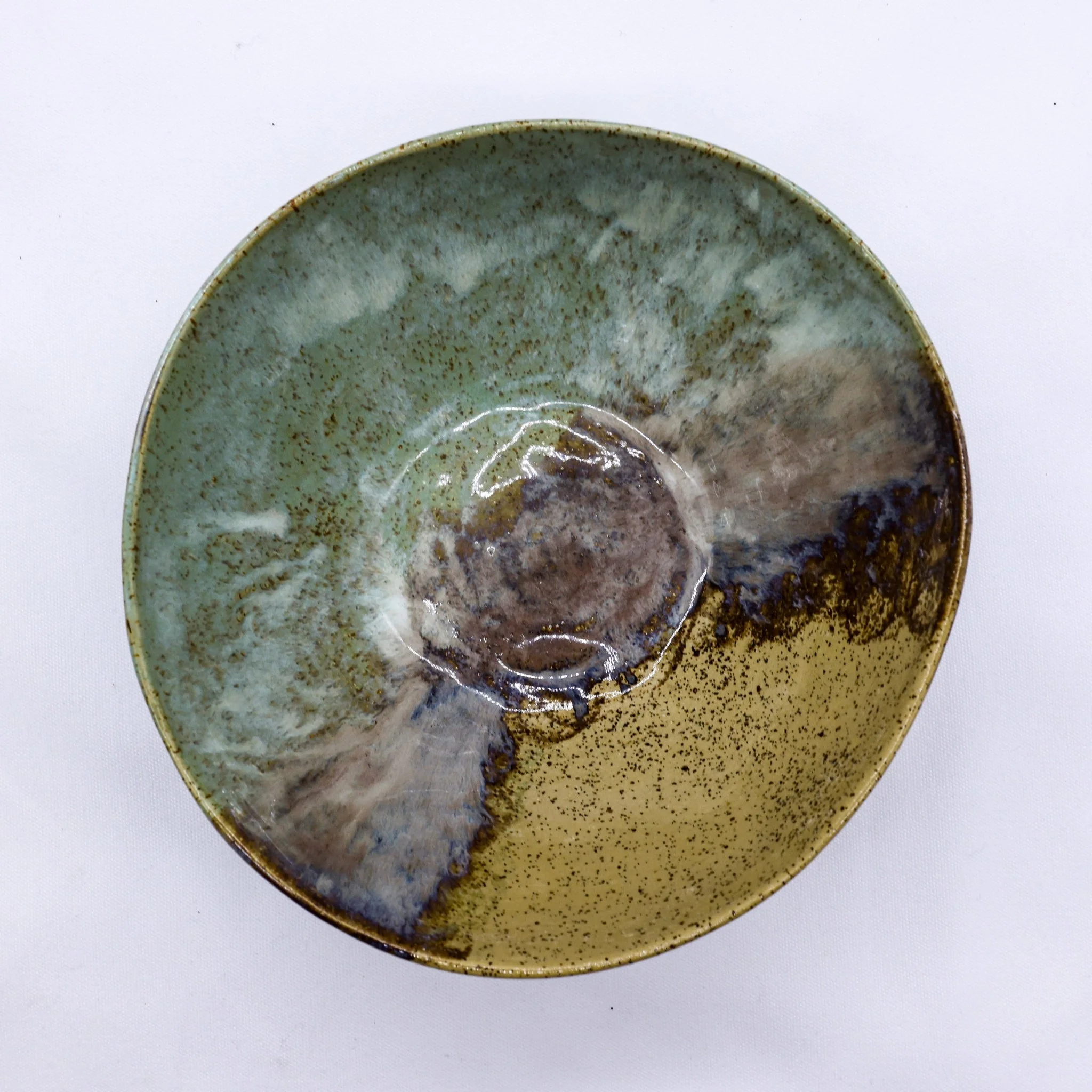 Large Saltwater Lavender Handmade Ceramic Stoneware Dinner Bowl - Image 2