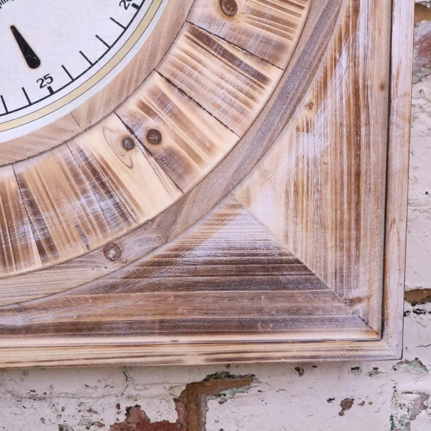 Large Square Wall Clock 80cm Antique Style - Image 4