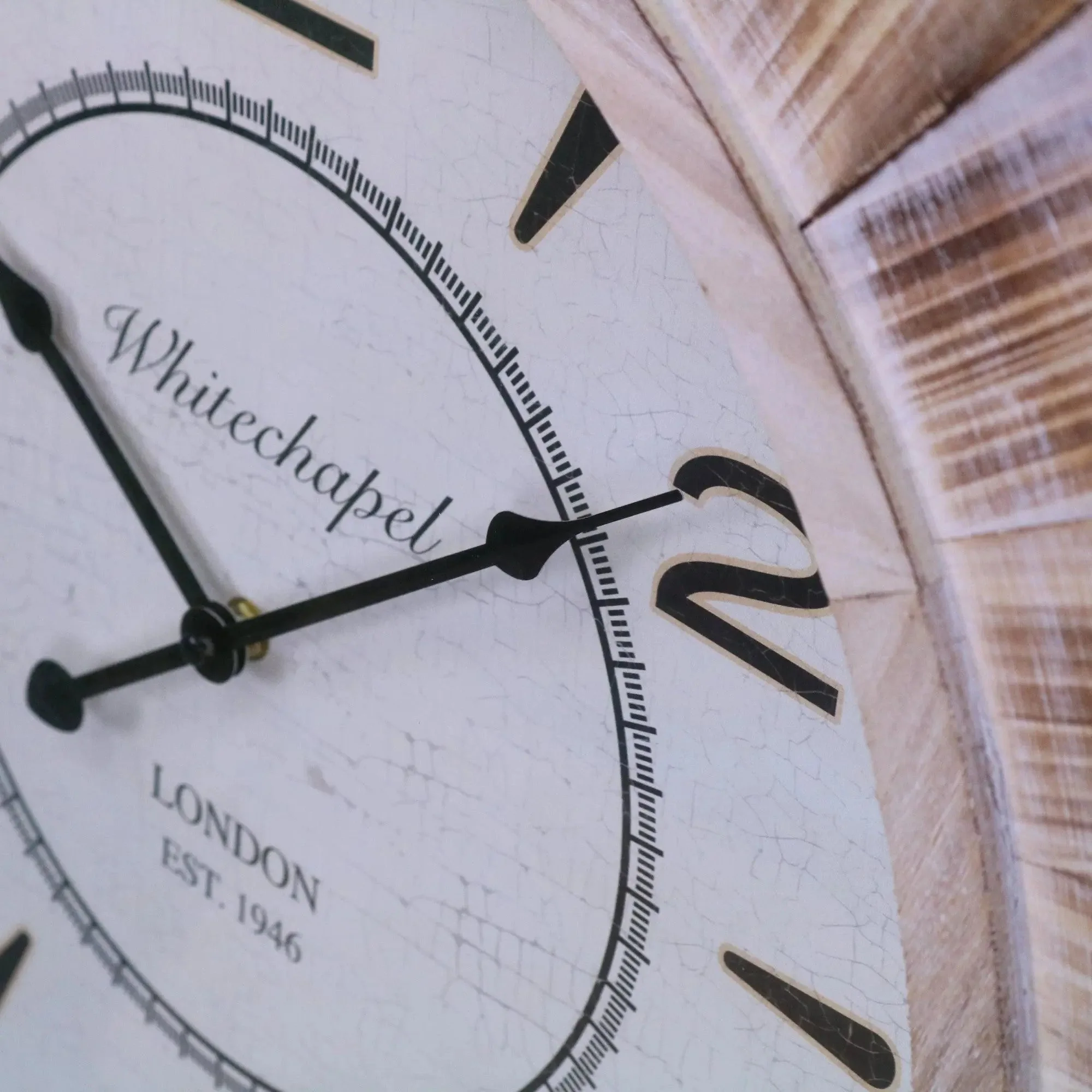 Large Square Wall Clock 80cm Antique Style - Image 6