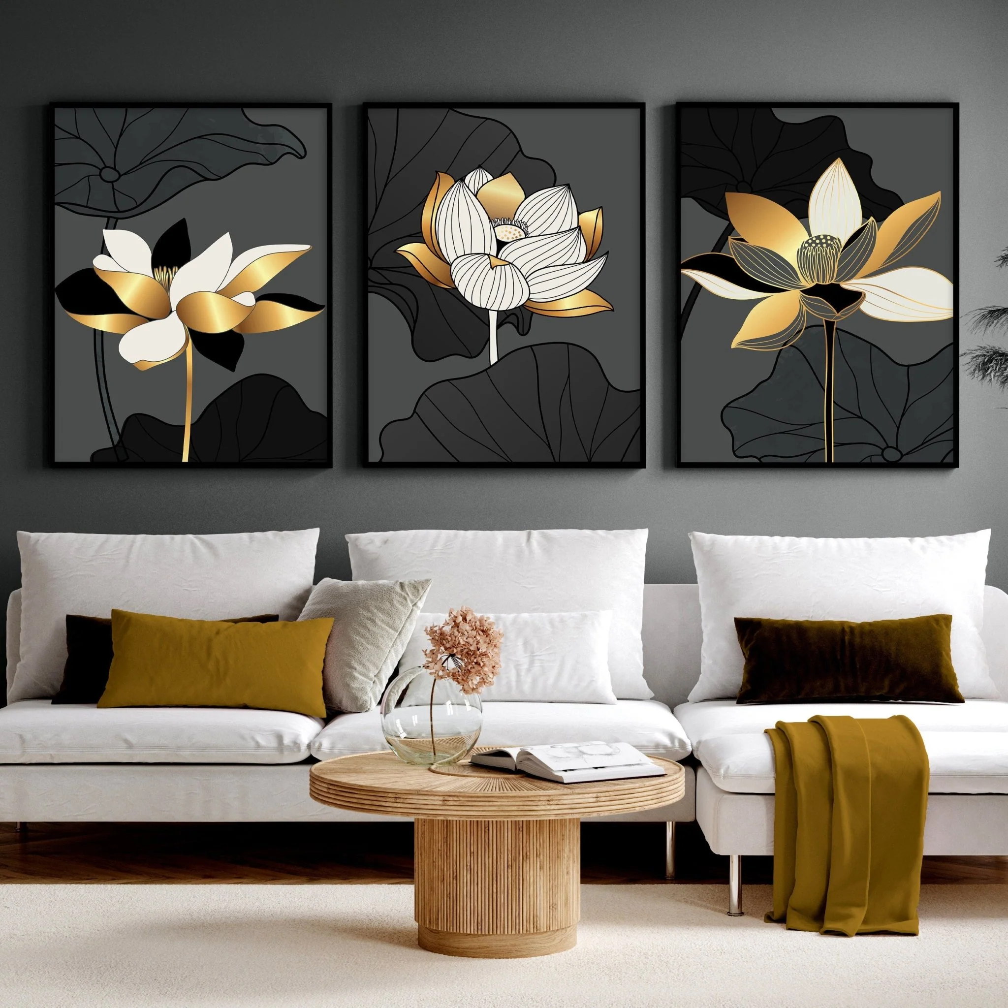 Large wall art for living room | set of 3 wall art prints - Image 6