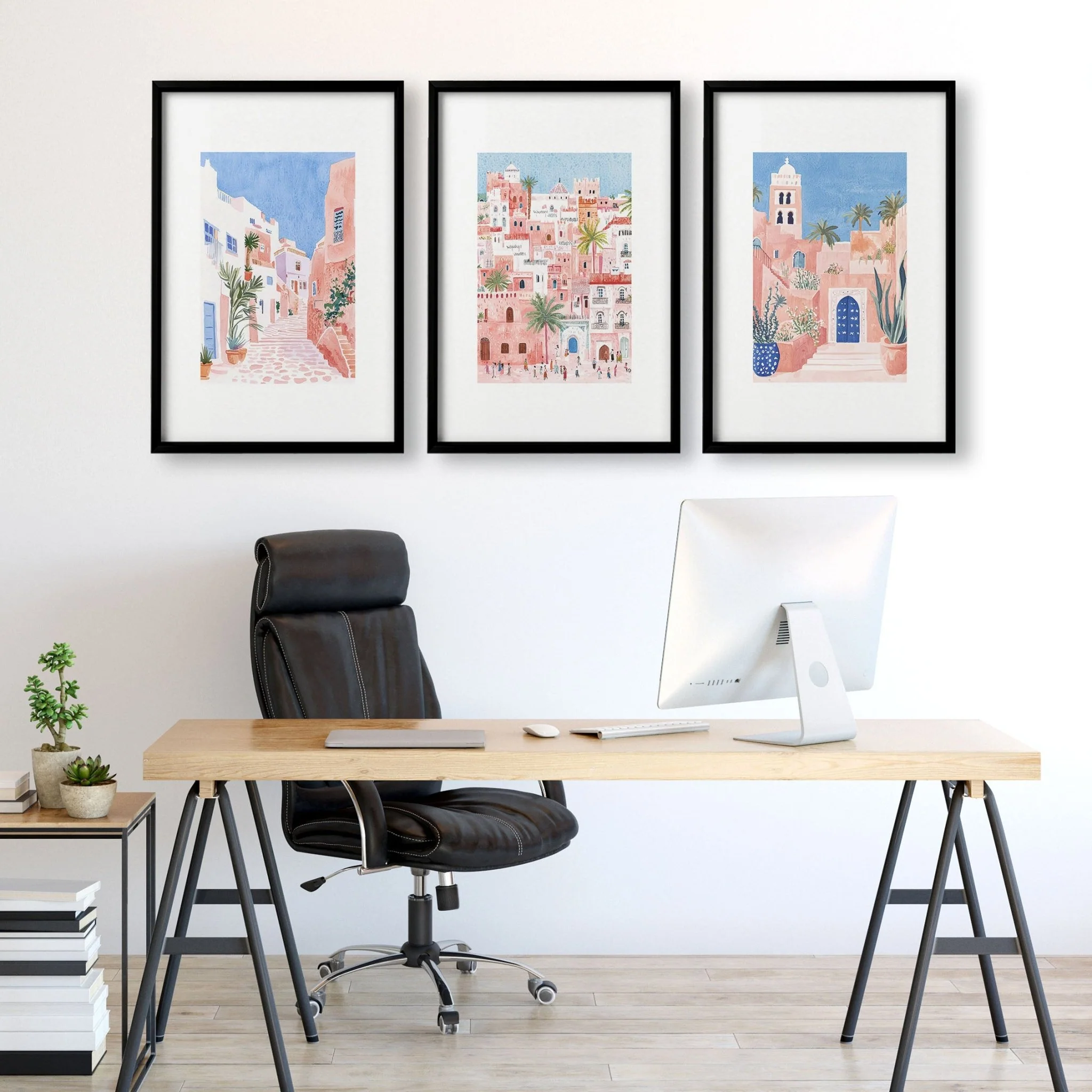 Large Wall Framed Art | Set of 3 Beach Decor Wall art Prints - Image 7