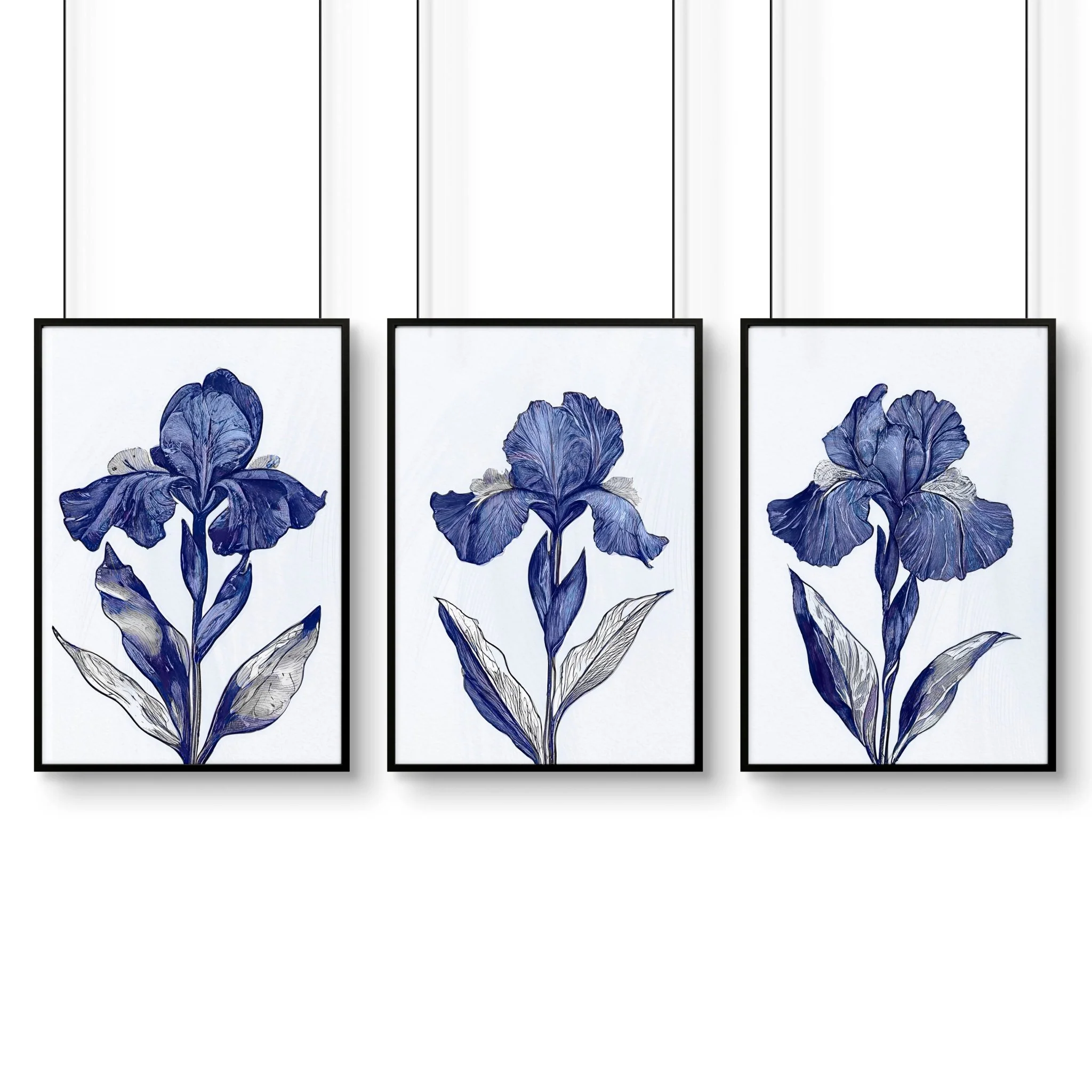Large Wall Hanging | Set of 3 Botanical Wall art Prints - Image 11