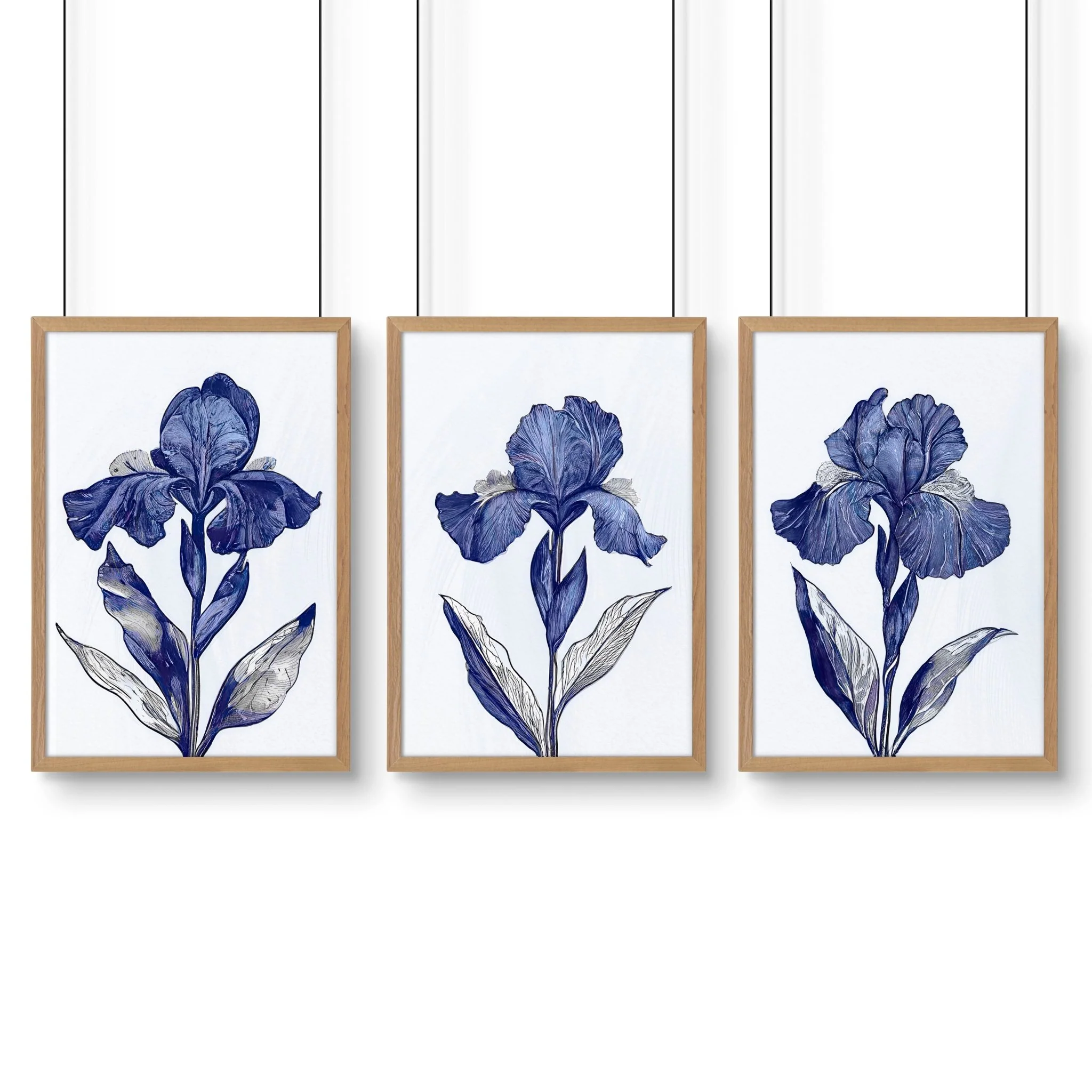 Large Wall Hanging | Set of 3 Botanical Wall art Prints - Image 12