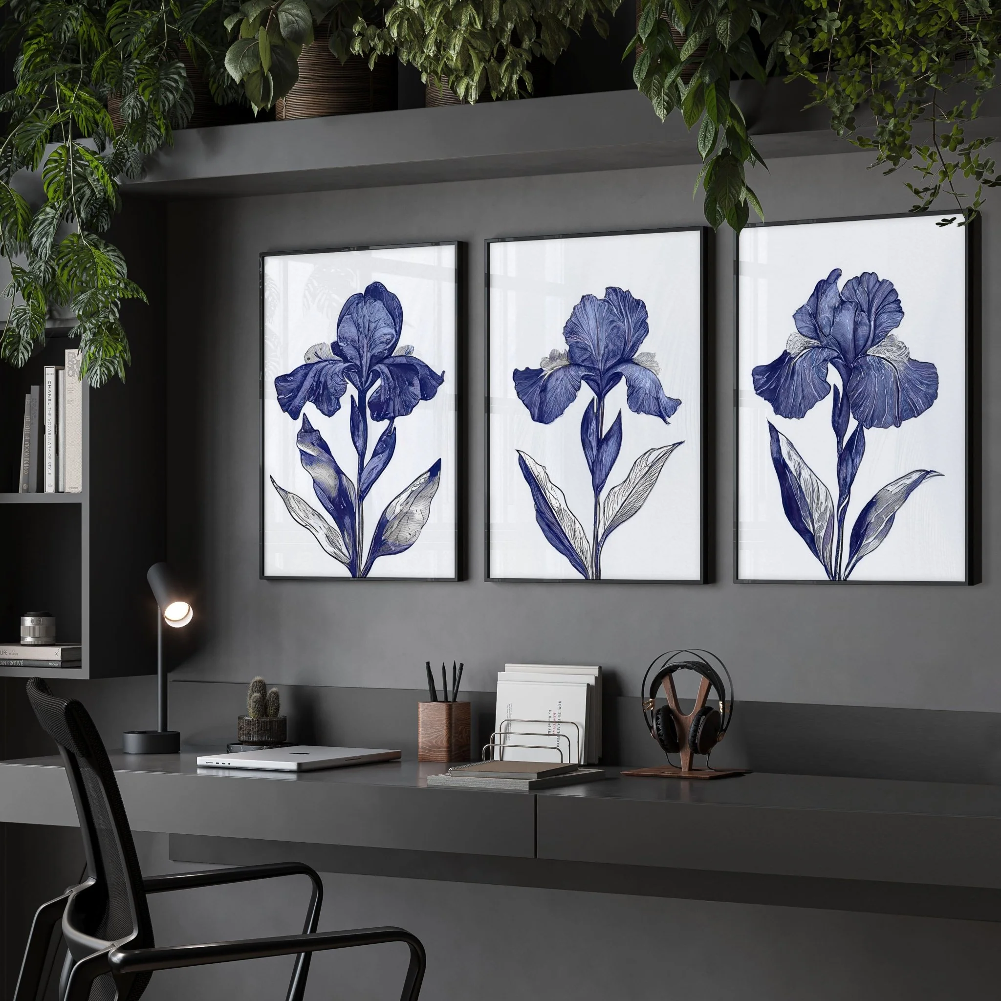 Large Wall Hanging | Set of 3 Botanical Wall art Prints - Image 2