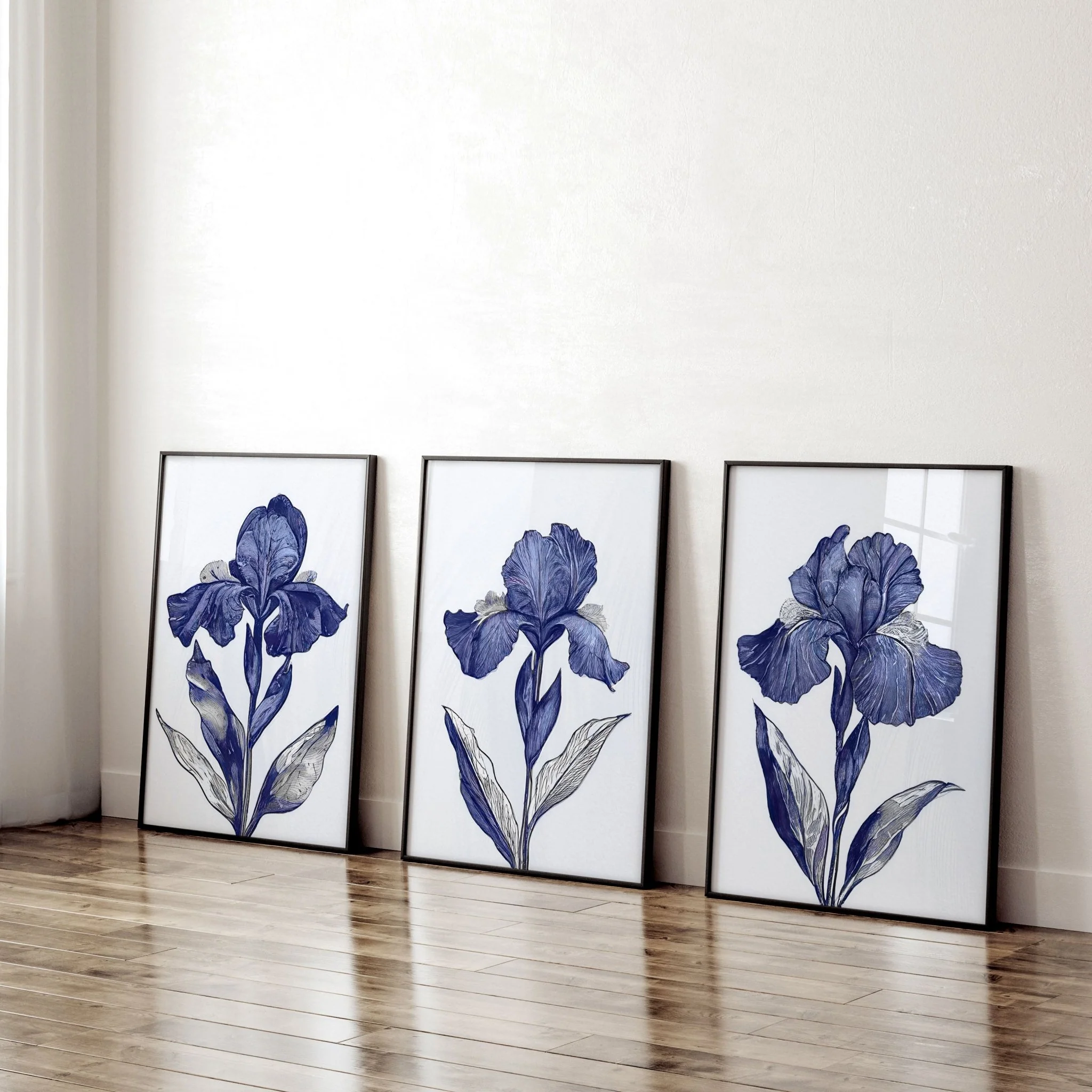 Large Wall Hanging | Set of 3 Botanical Wall art Prints - Image 4