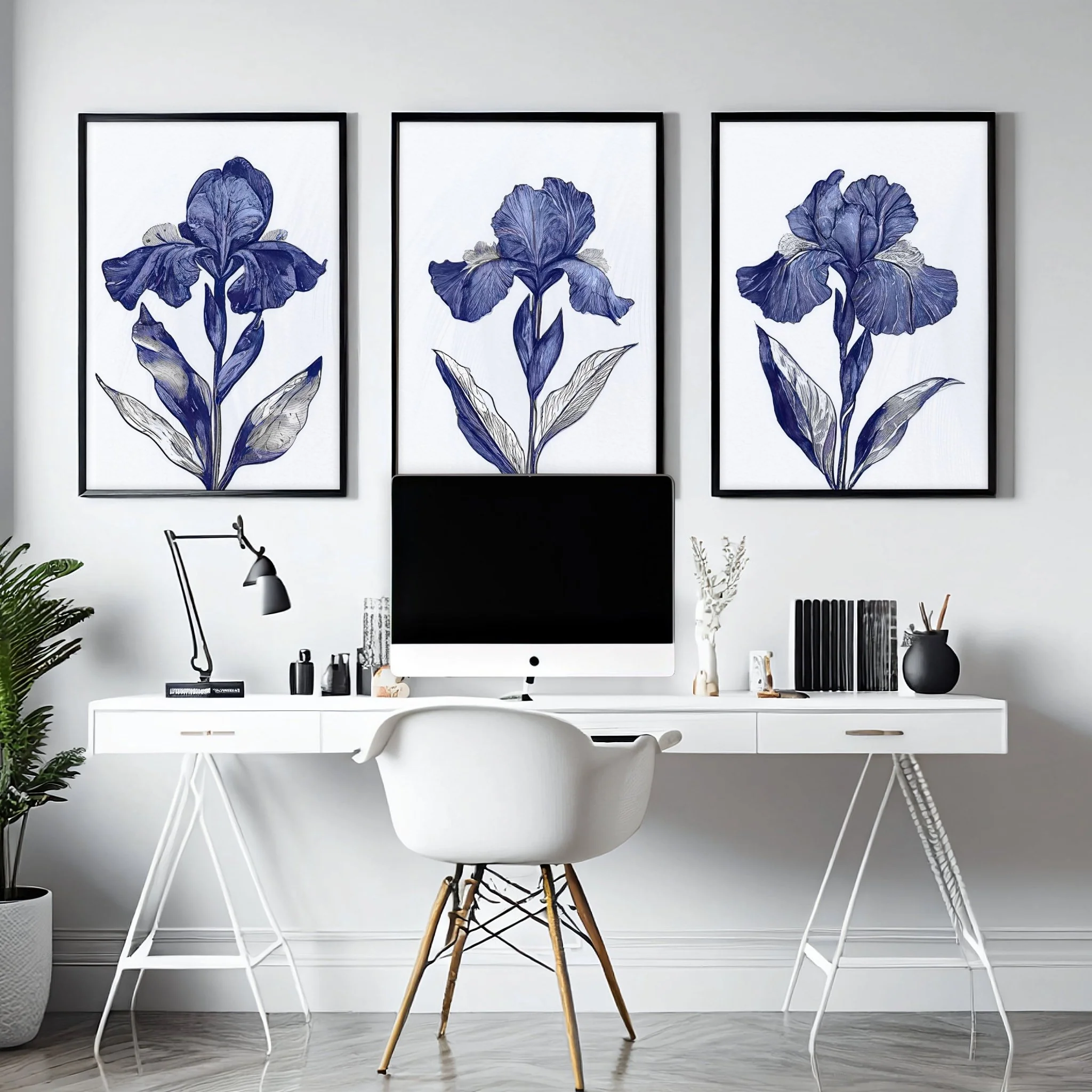 Large Wall Hanging | Set of 3 Botanical Wall art Prints - Image 5