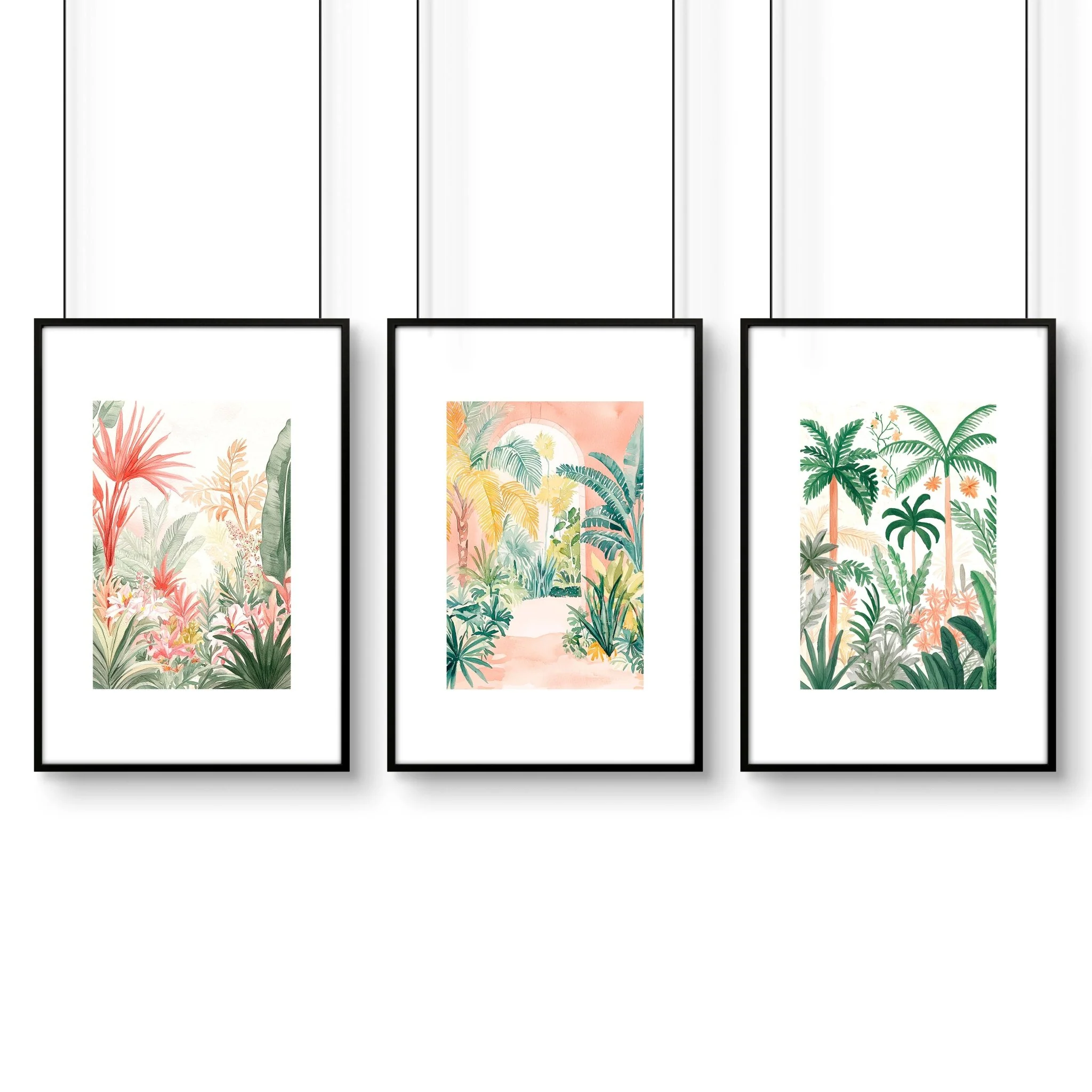 Large Wall Paintings Framed | Set of 3 Beach Decor Wall art Prints - Image 9