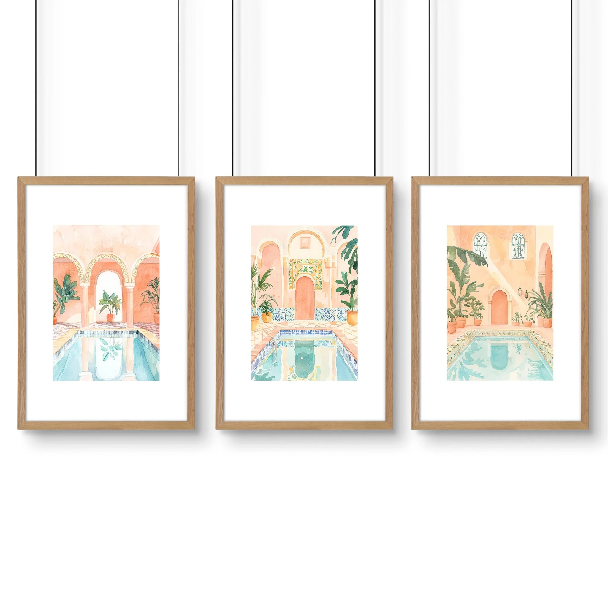 Large Wall Pictures For Living Room | Set of 3 Beach Decor Wall art Prints - Image 14