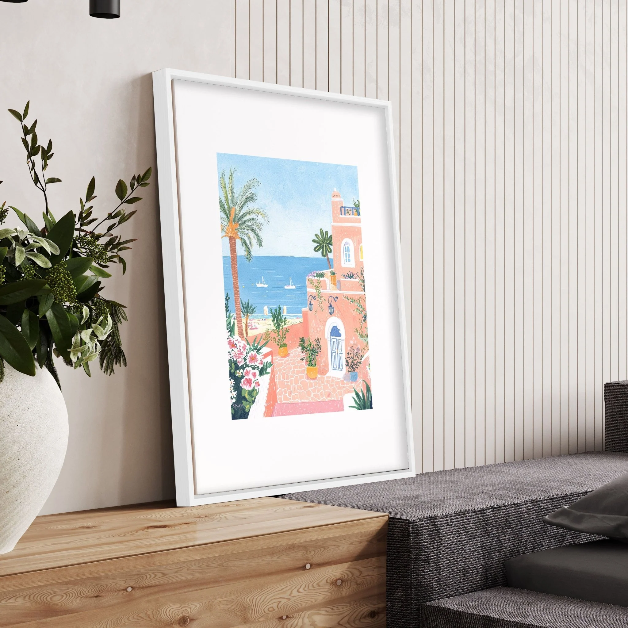Large Wall Pictures Living Room | Set of 3 Beach Decor Wall art Prints - Image 10