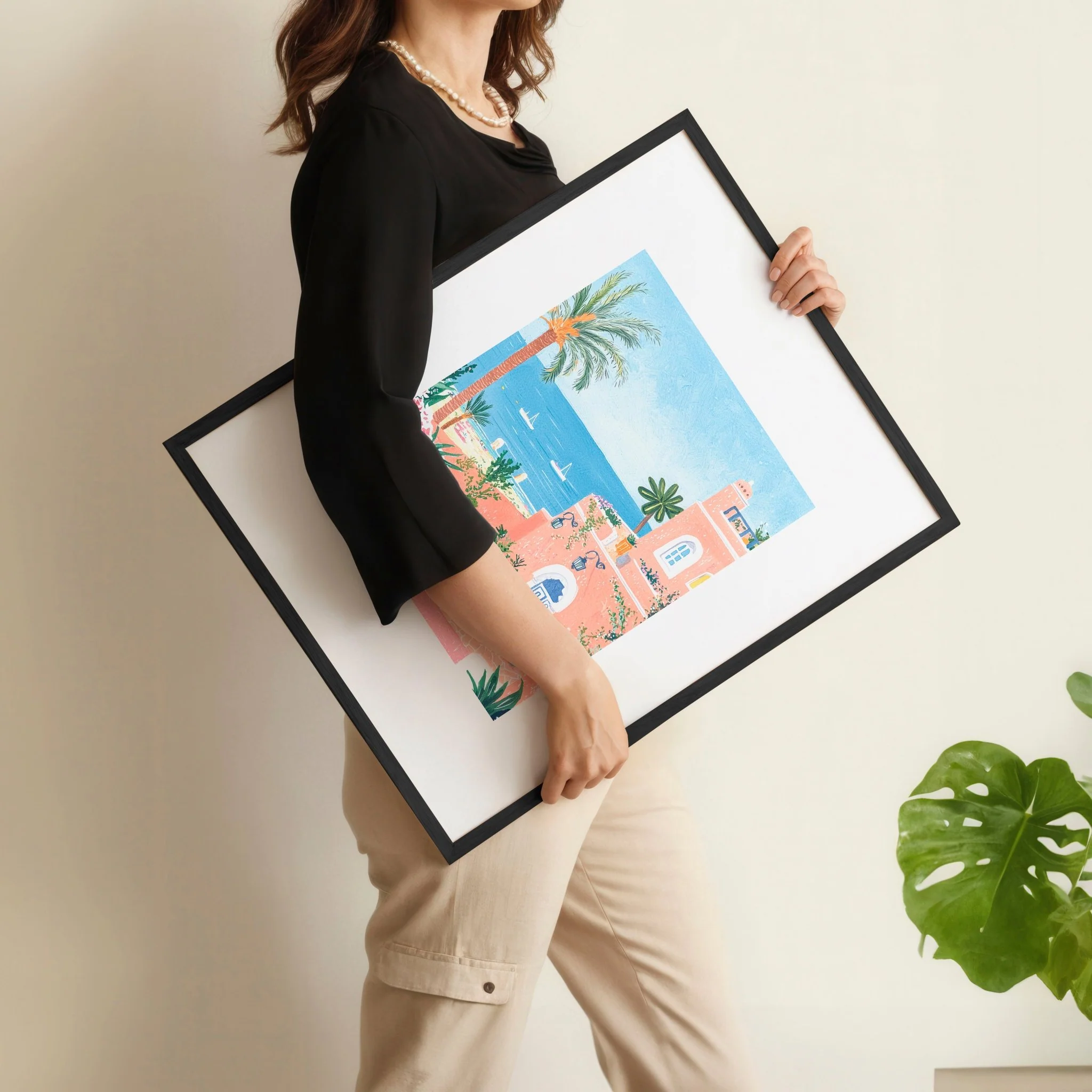 Large Wall Pictures Living Room | Set of 3 Beach Decor Wall art Prints - Image 9