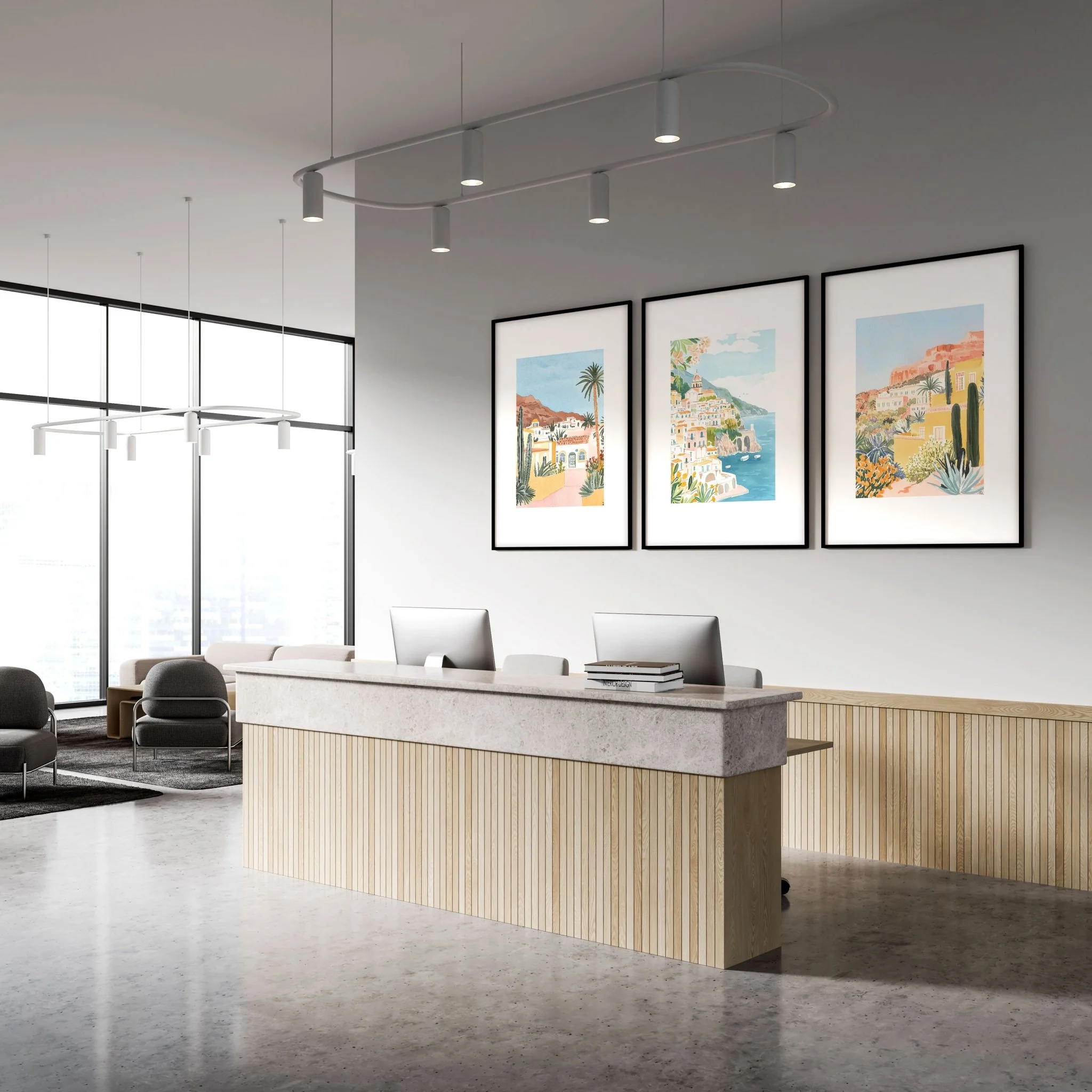 Large Wall Pictures | Set of 3 Beach Decor Wall art Prints - Image 7