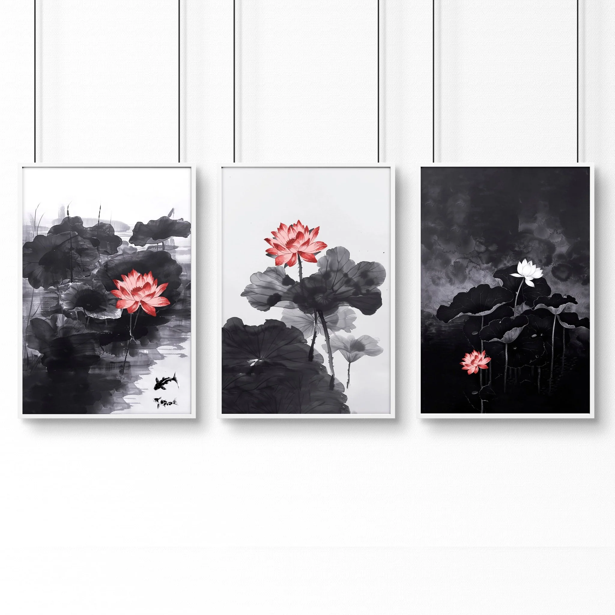 Large Wall Posters | Set of 3 Asian Inspired Wall art Prints - Image 12