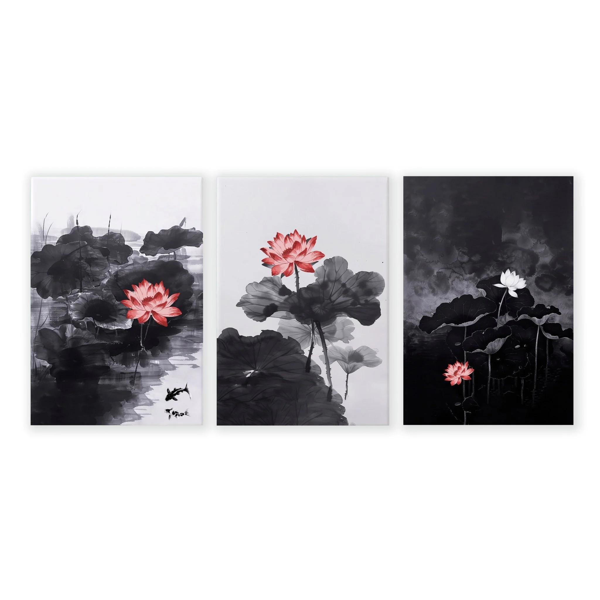 Large Wall Posters | Set of 3 Asian Inspired Wall art Prints - Image 13