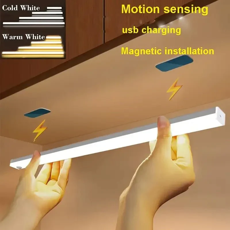 LED Motion Sensing Light Wireless USB Rechargeable Motion Detection Suitable for Kitchen Wardrobe Corridor and Staircase Lights - Image 10