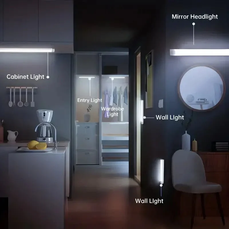 LED Motion Sensing Light Wireless USB Rechargeable Motion Detection Suitable for Kitchen Wardrobe Corridor and Staircase Lights - Image 23