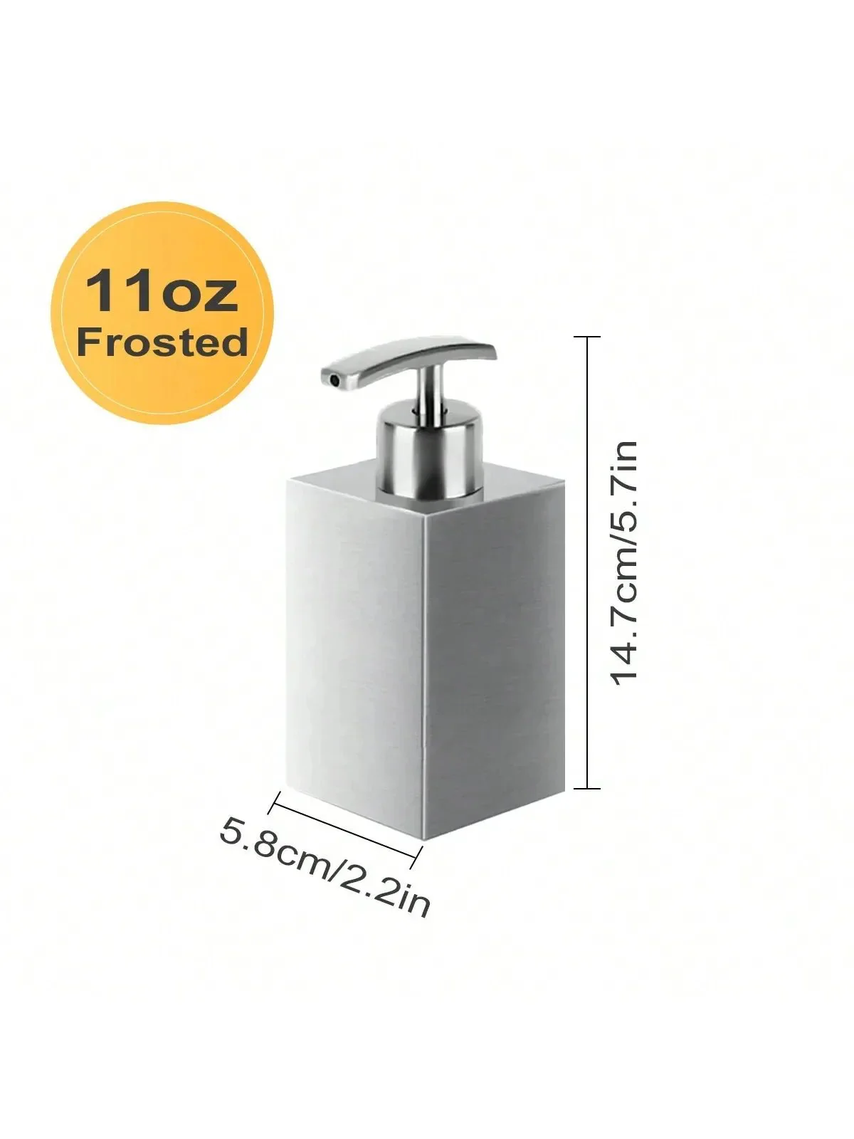 Leeseph Stainless Steel Soap Dispenser, Refillable Pump Bottles Liquid Soap Dispenser, for Kitchen Sink, Countertop, Bathroom - Image 11