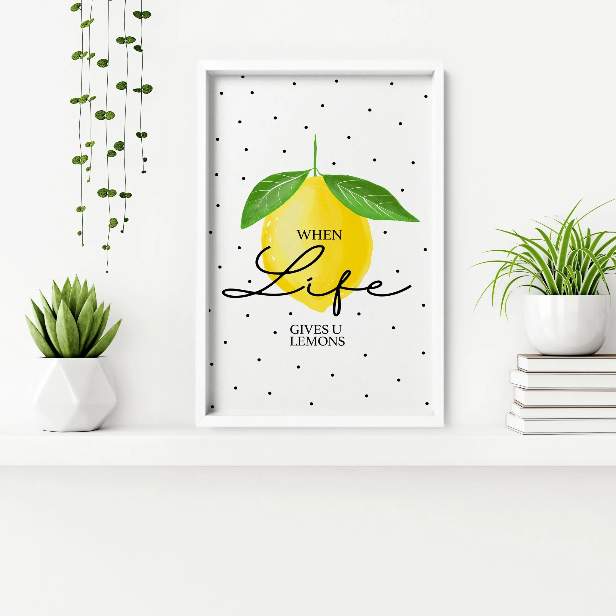 Lemons print | Set of 2 wall art prints - Image 3