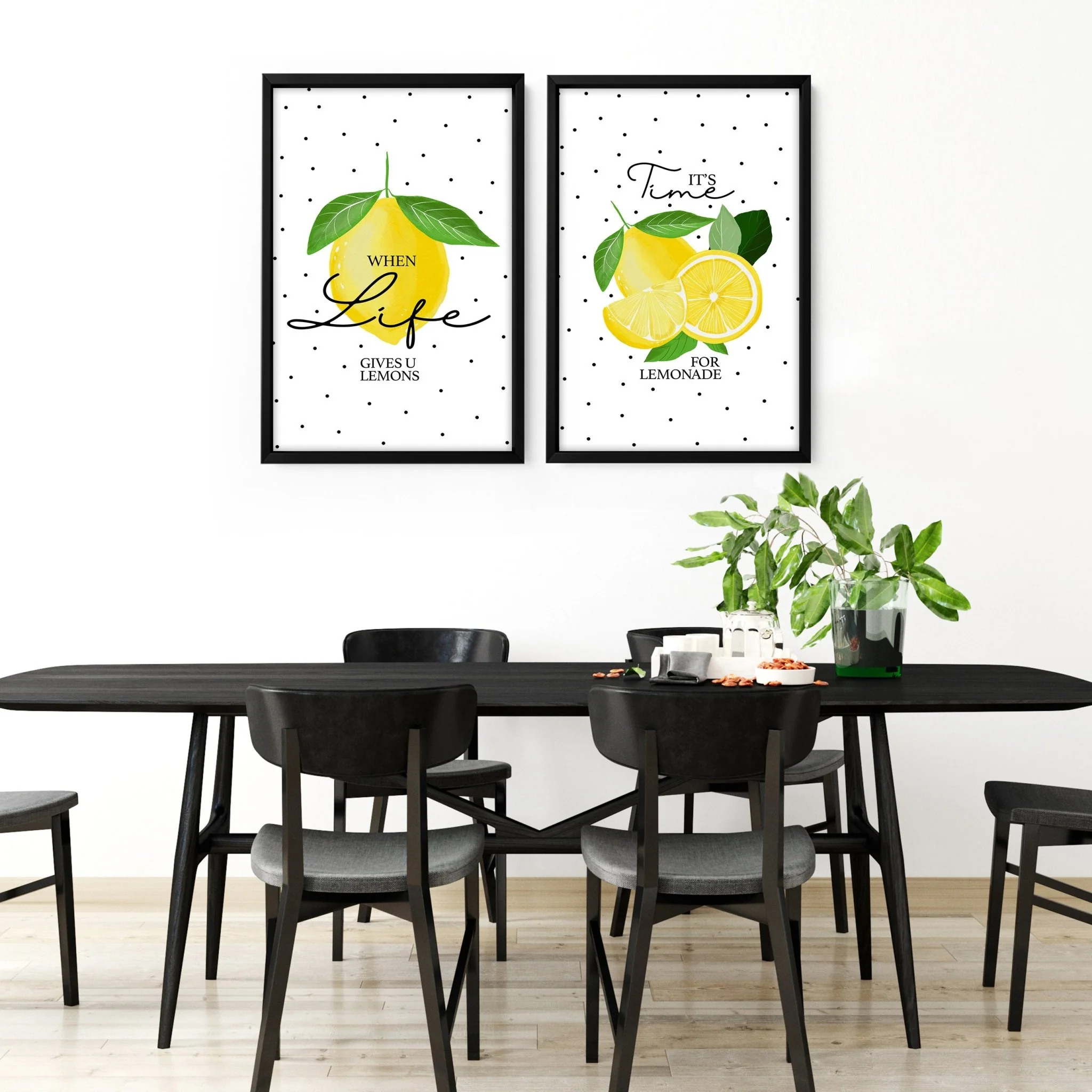 Lemons print | Set of 2 wall art prints - Image 5