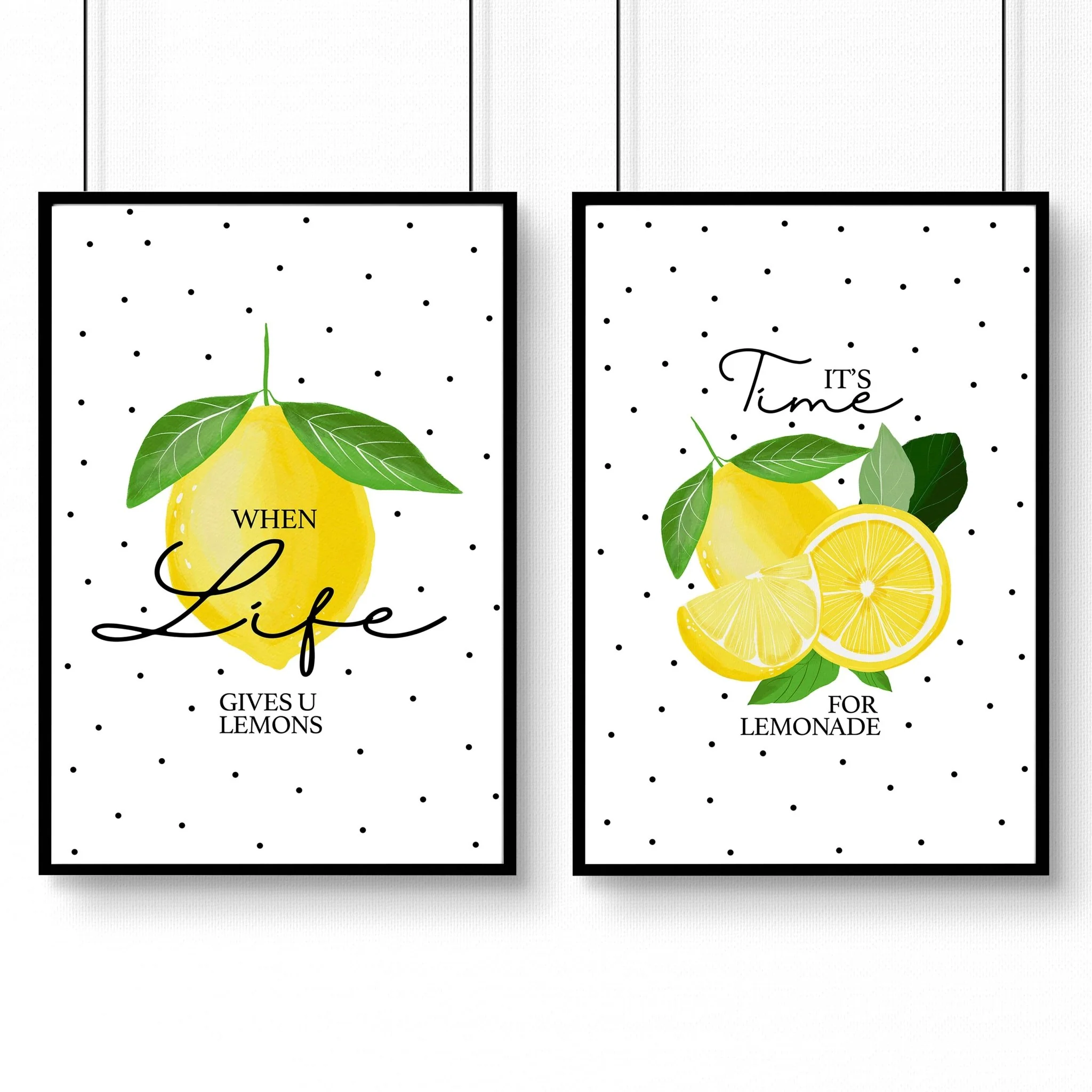 Lemons print | Set of 2 wall art prints - Image 7