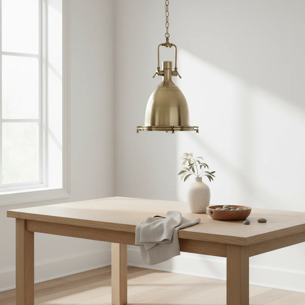 Lexington Large Antique Brass Pendant Light - Image 3
