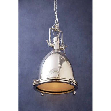 Lexington Large Chrome Plain Pendant Light - Image 6