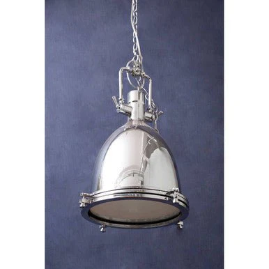 Lexington Large Chrome Plain Pendant Light - Image 7