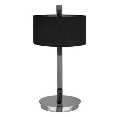 Leyna Black and Chrome Table Lamp - Image 6