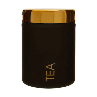 Liberty Black Enamel Finish Tea Canister - Image 8