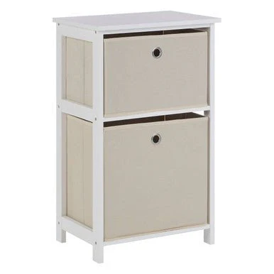 Lindo 2 Natural Fabric Drawers Cabinet - Image 6