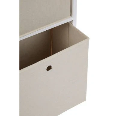 Lindo 3 Natural Fabric Drawers Cabinet - Image 12