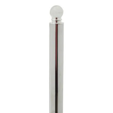 Linnea Chrome and White Marble Toilet Roll Holder - Image 2