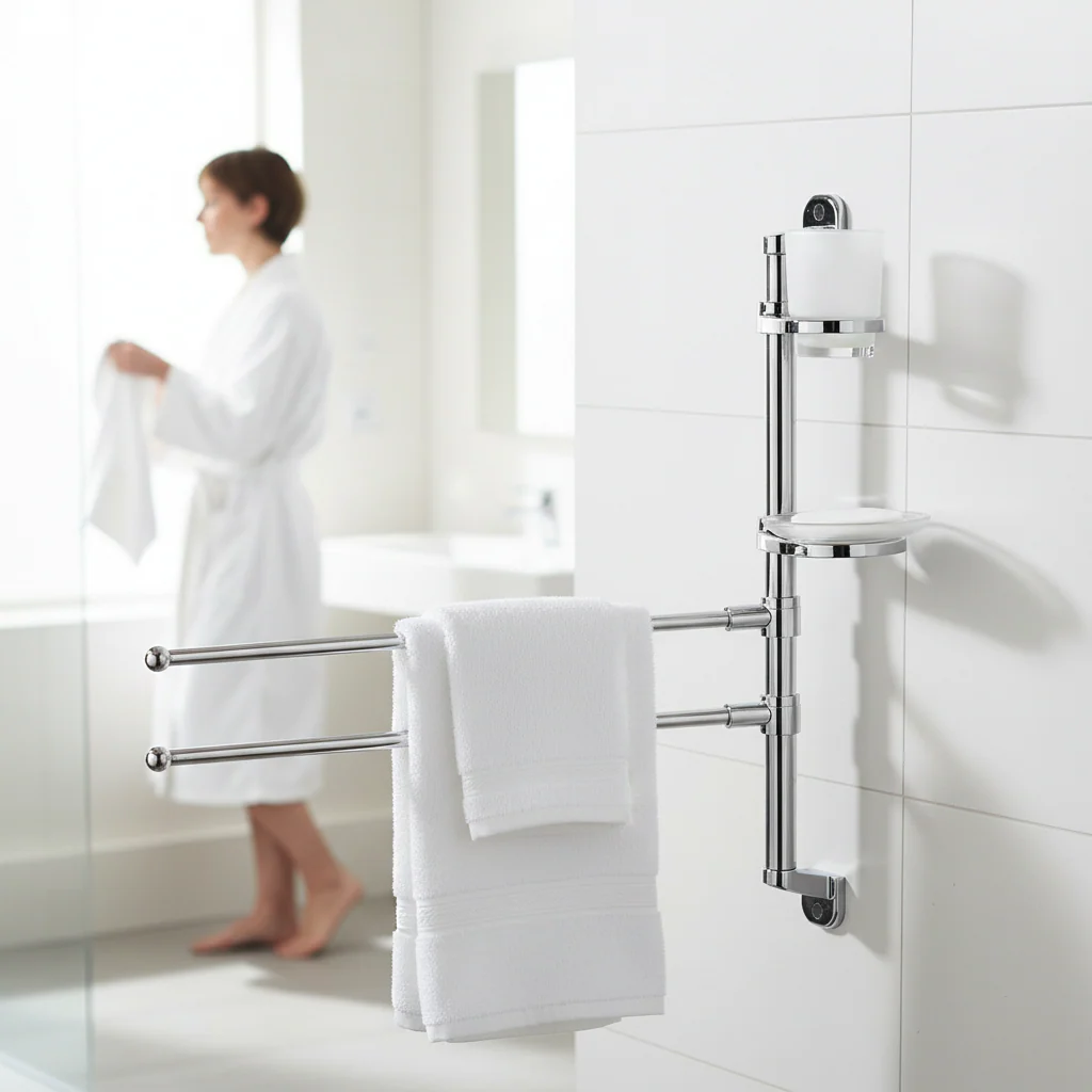 Linnea Two Rails Towel Rail - Image 2