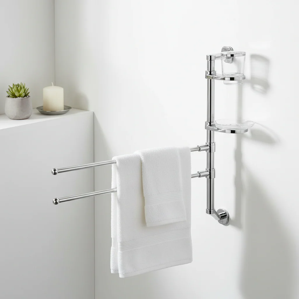 Linnea Two Rails Towel Rail - Image 4