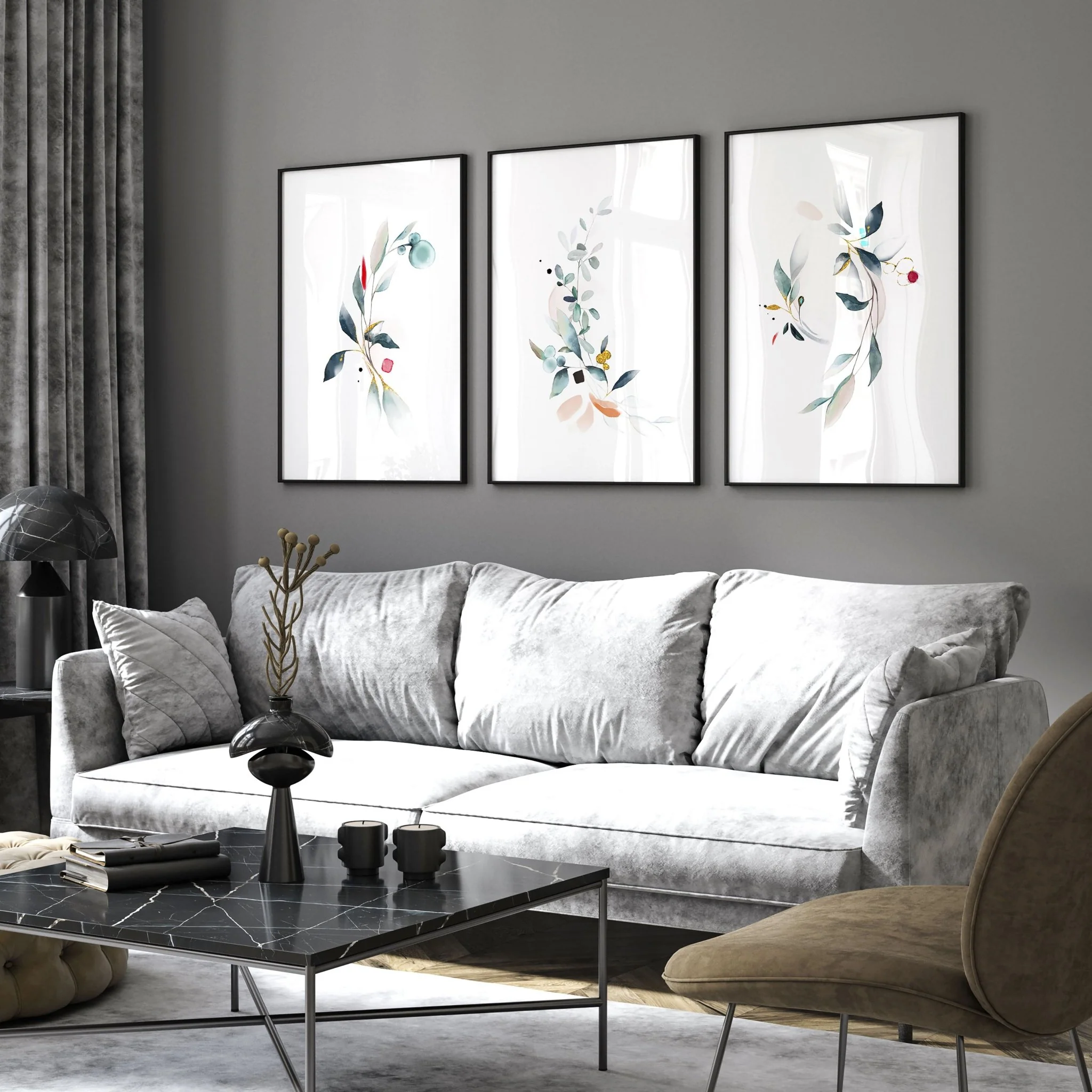 Living room art | set of 3 wall art prints - Image 6