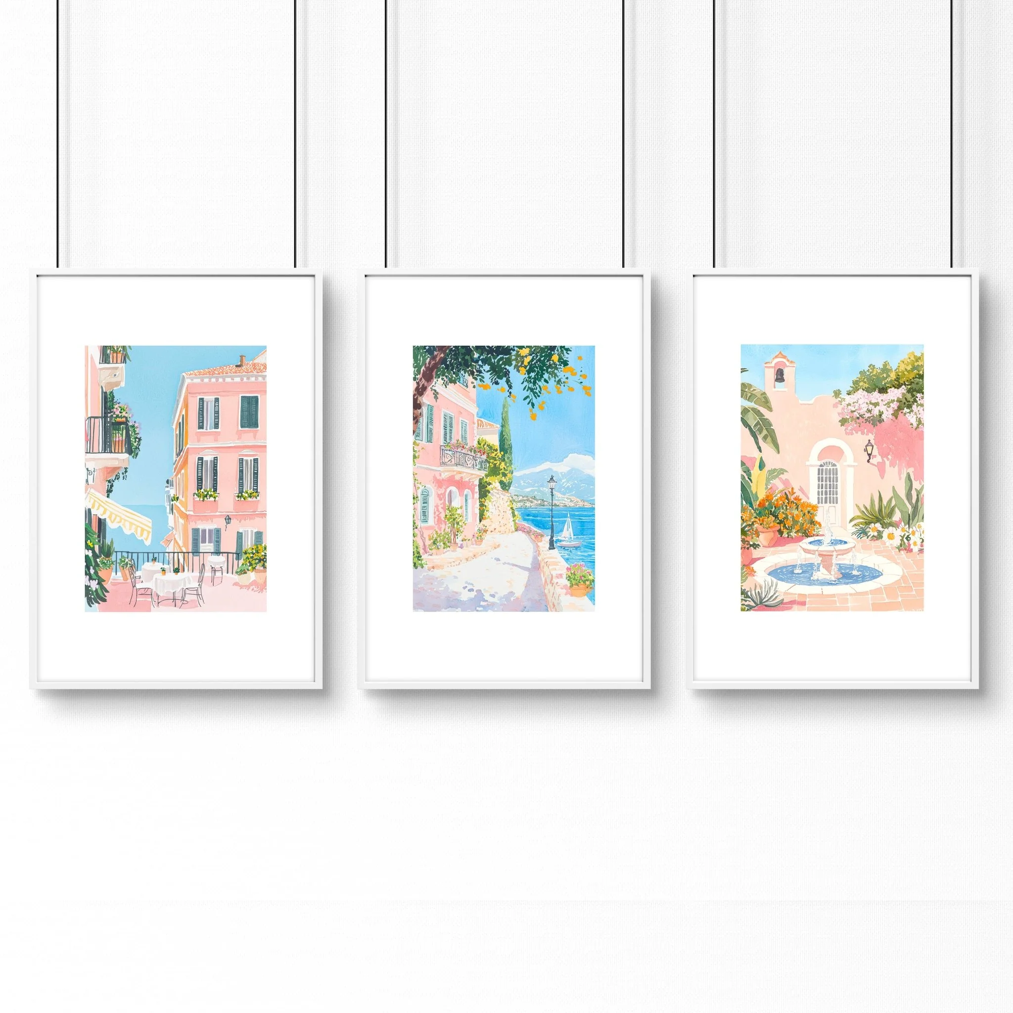 Living Room Artwork For Wall | Set of 3 Beach Decor Wall art Prints - Image 14