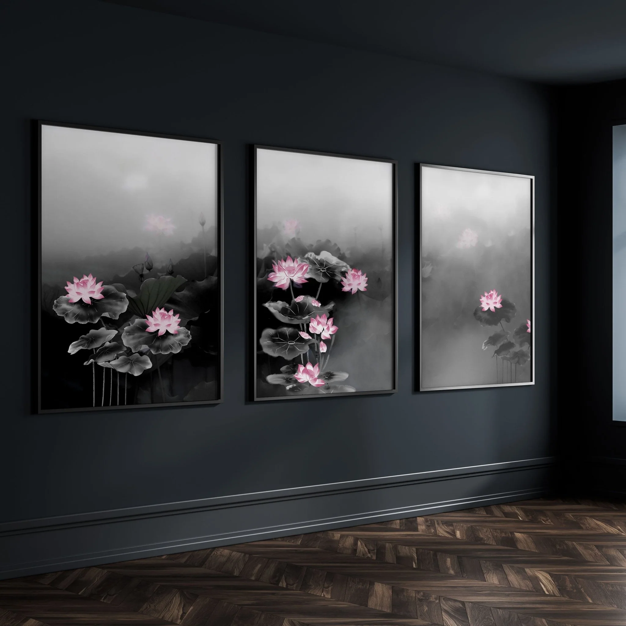 Living Room Canvas Art | Set of 3 Asian Inspired Wall art Prints - Image 4