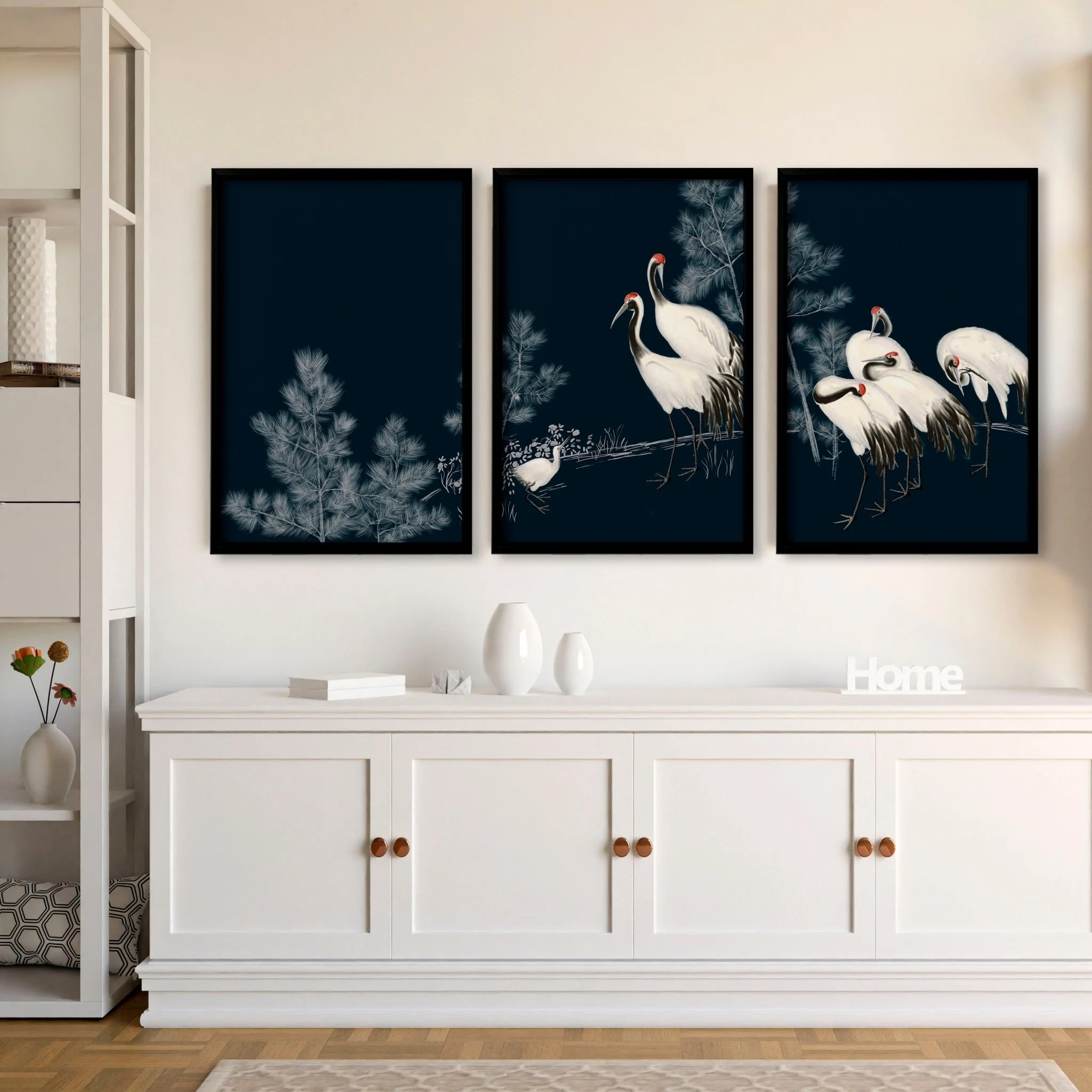Living Room Gallery Wall | Set of 3 Asian Inspired Wall art Prints - Image 11
