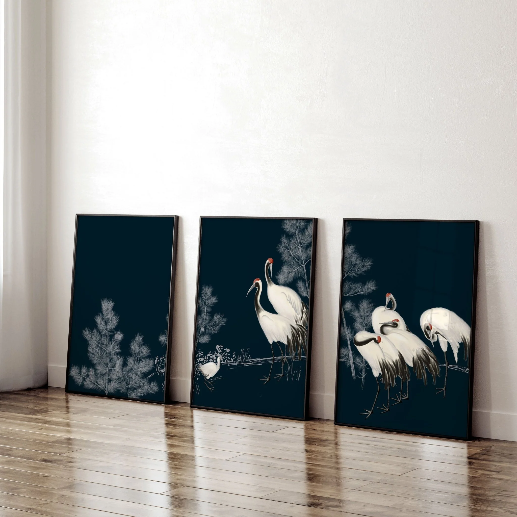 Living Room Gallery Wall | Set of 3 Asian Inspired Wall art Prints - Image 2